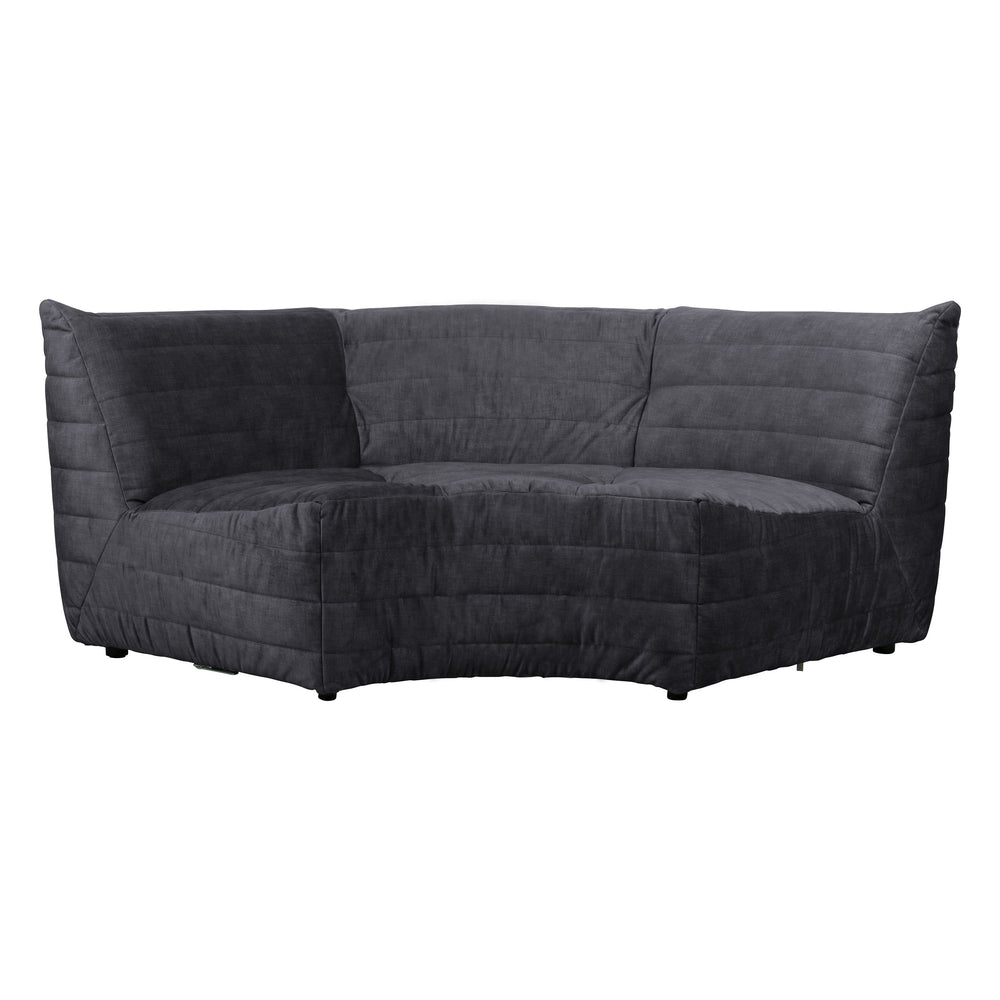 "Bag" Kampinė Sofa, Antracito Spalvos Aksomo Audinys