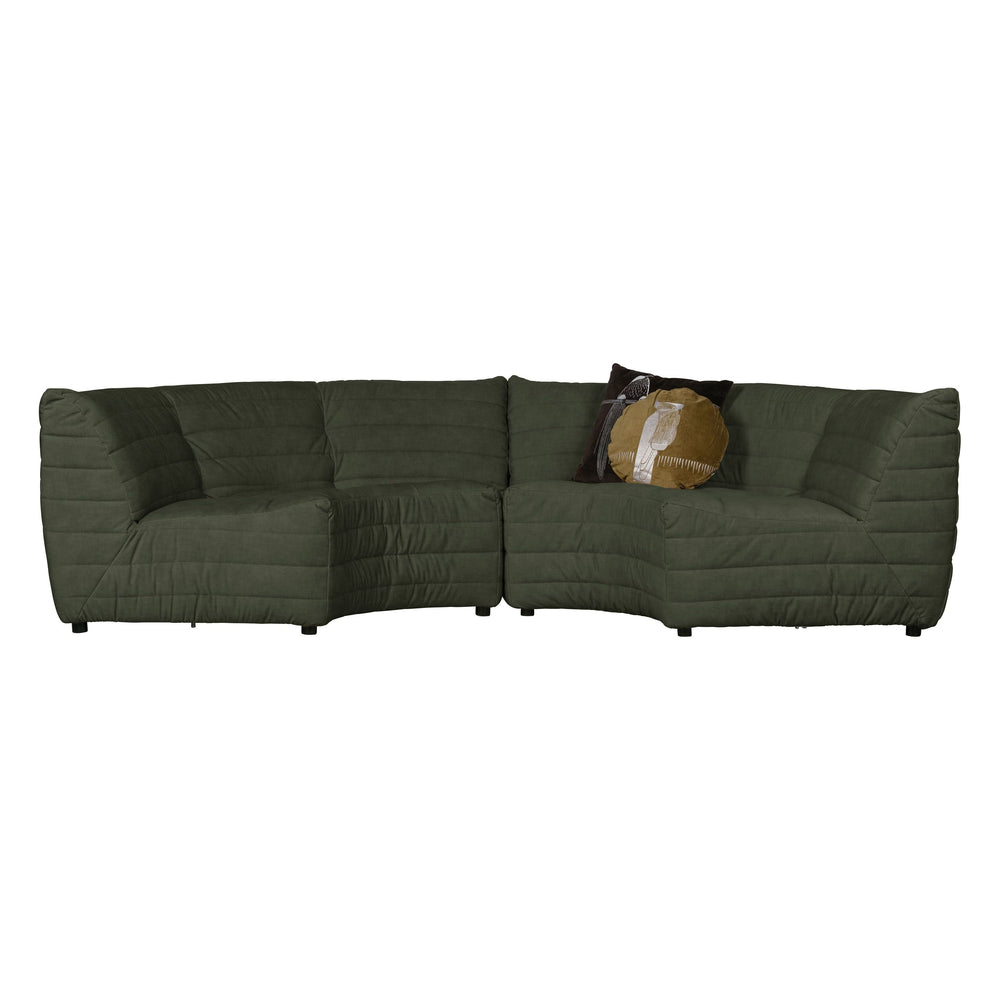 "Bag" Kampinė Sofa, Žalios Spalvos Aksomo Audinys