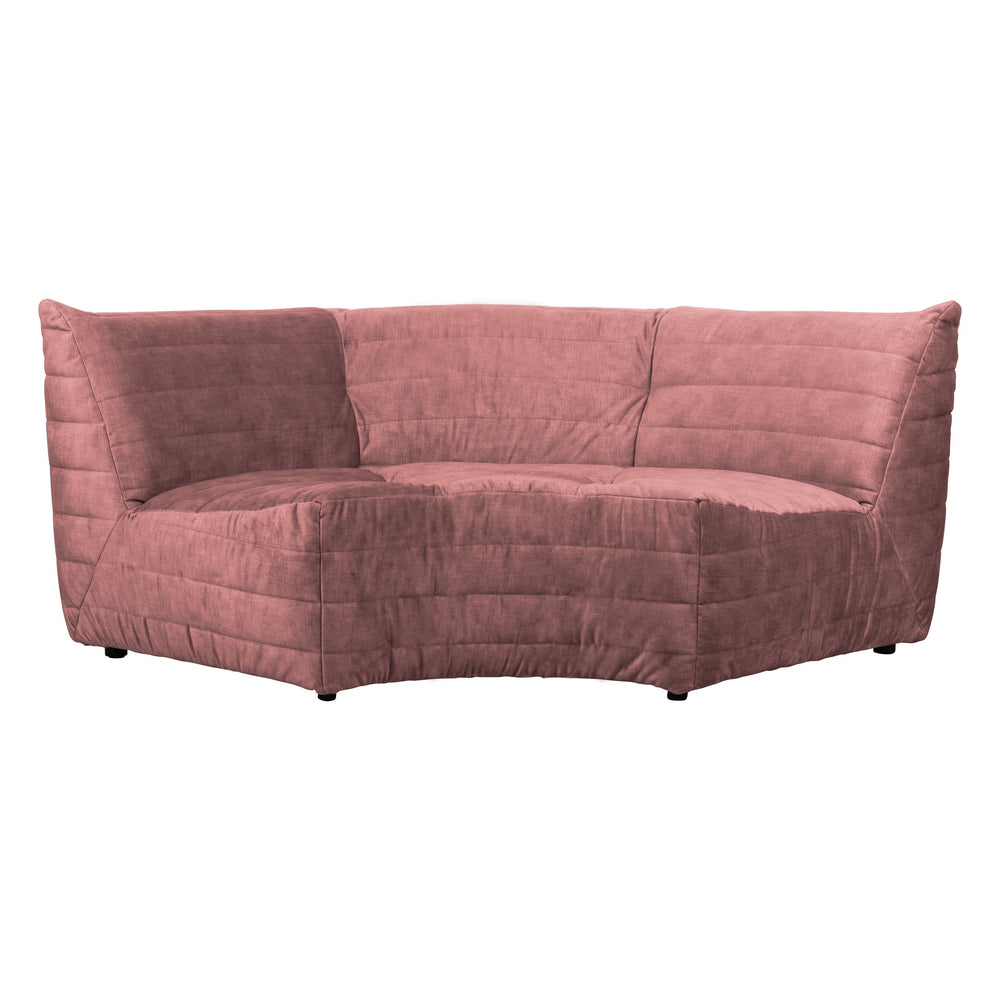 "Bag" Kampinė Sofa, Rausvos Spalvos Aksomo Audinys