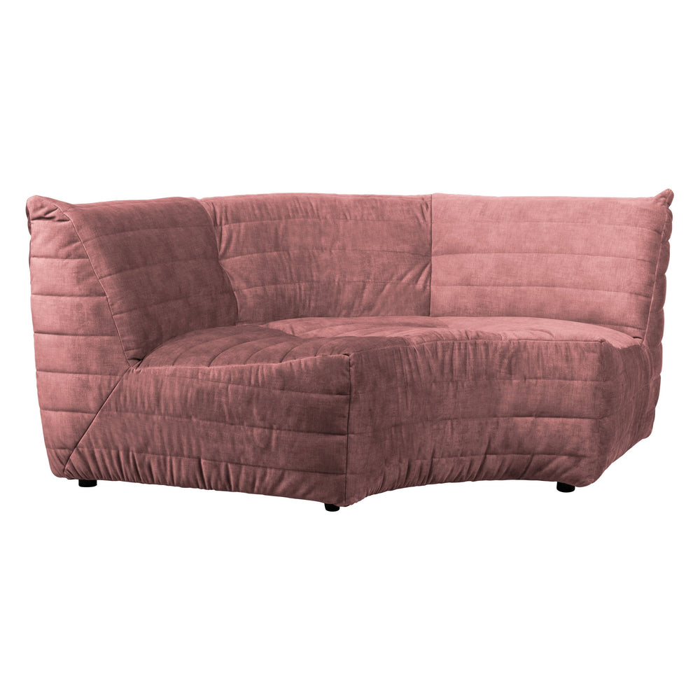 "Bag" Kampinė Sofa, Rausvos Spalvos Aksomo Audinys