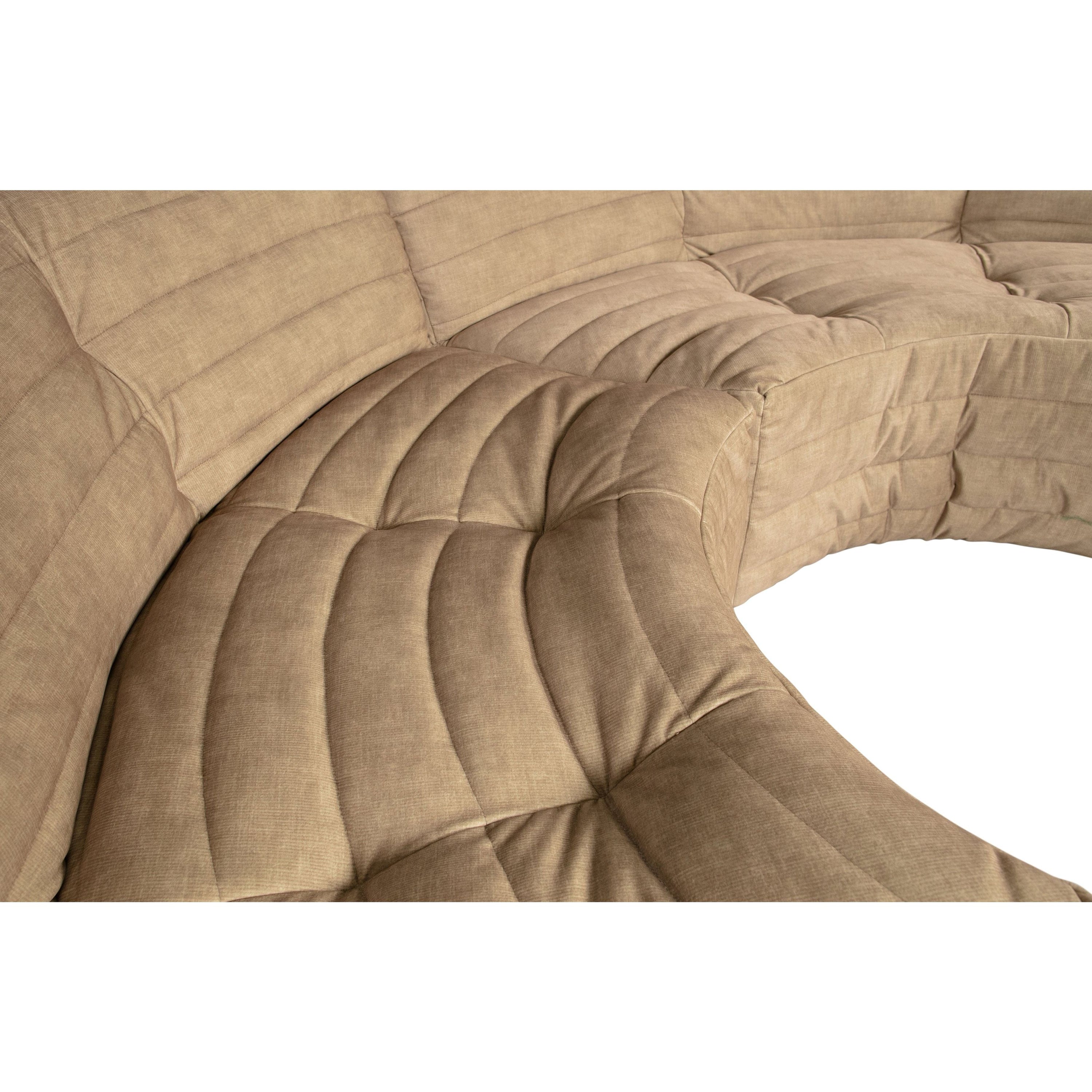 Kampinė Sofa BAG, Smėlio Spalvos, Aksomo Audinys