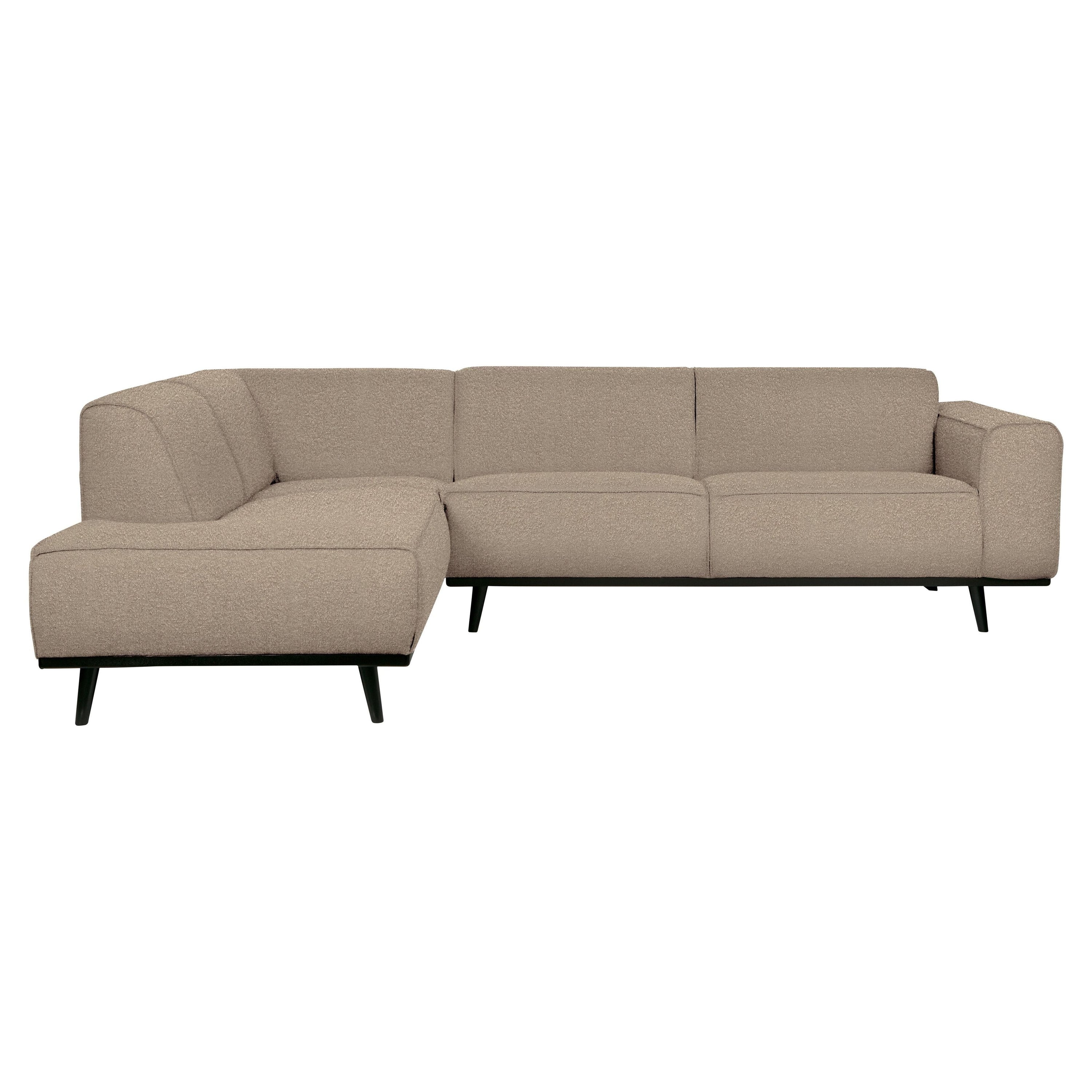 Kampinė sofa "STATEMENT", kairė pusė, kreminė spalva