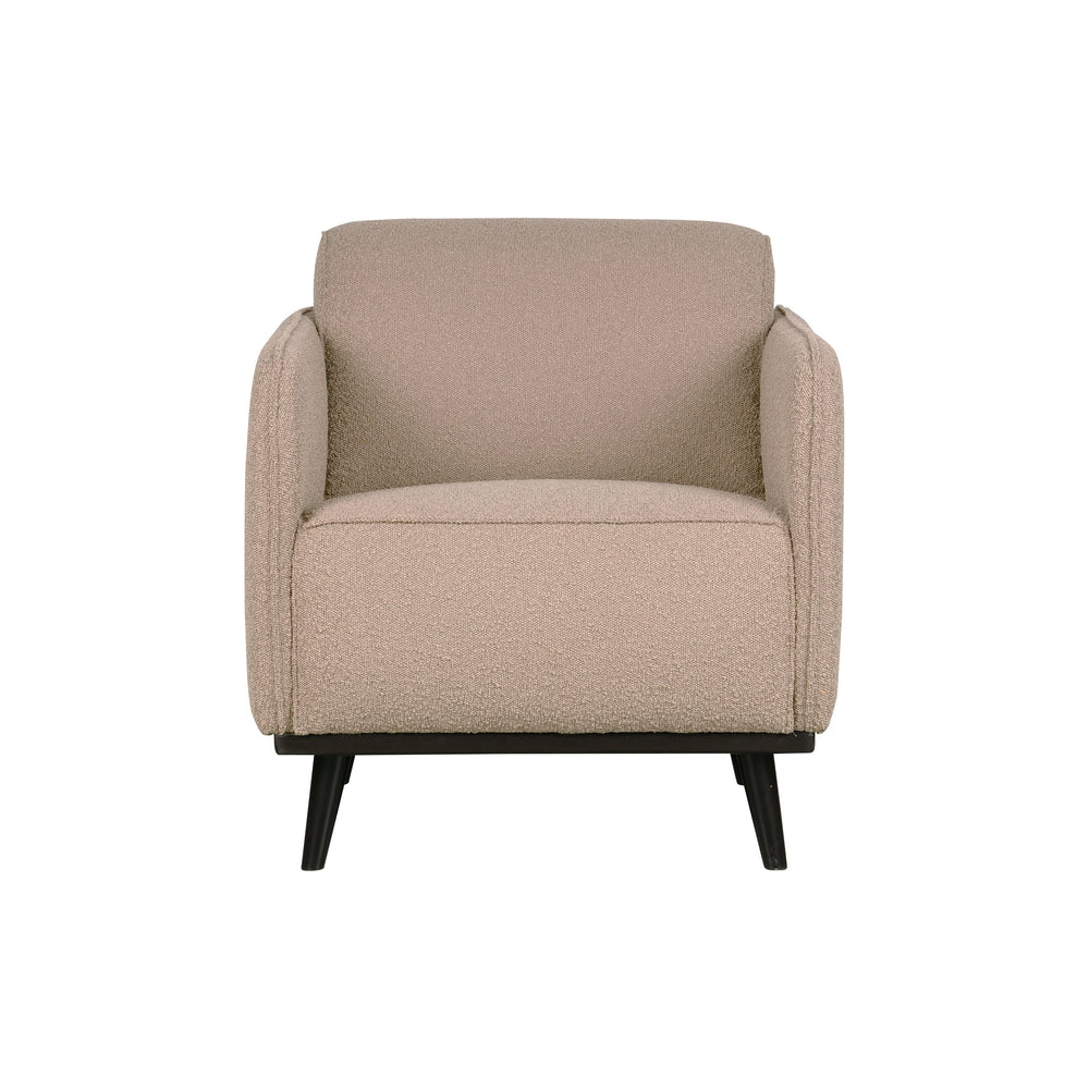 Fotelis STATEMENT,  boucle, kreminis