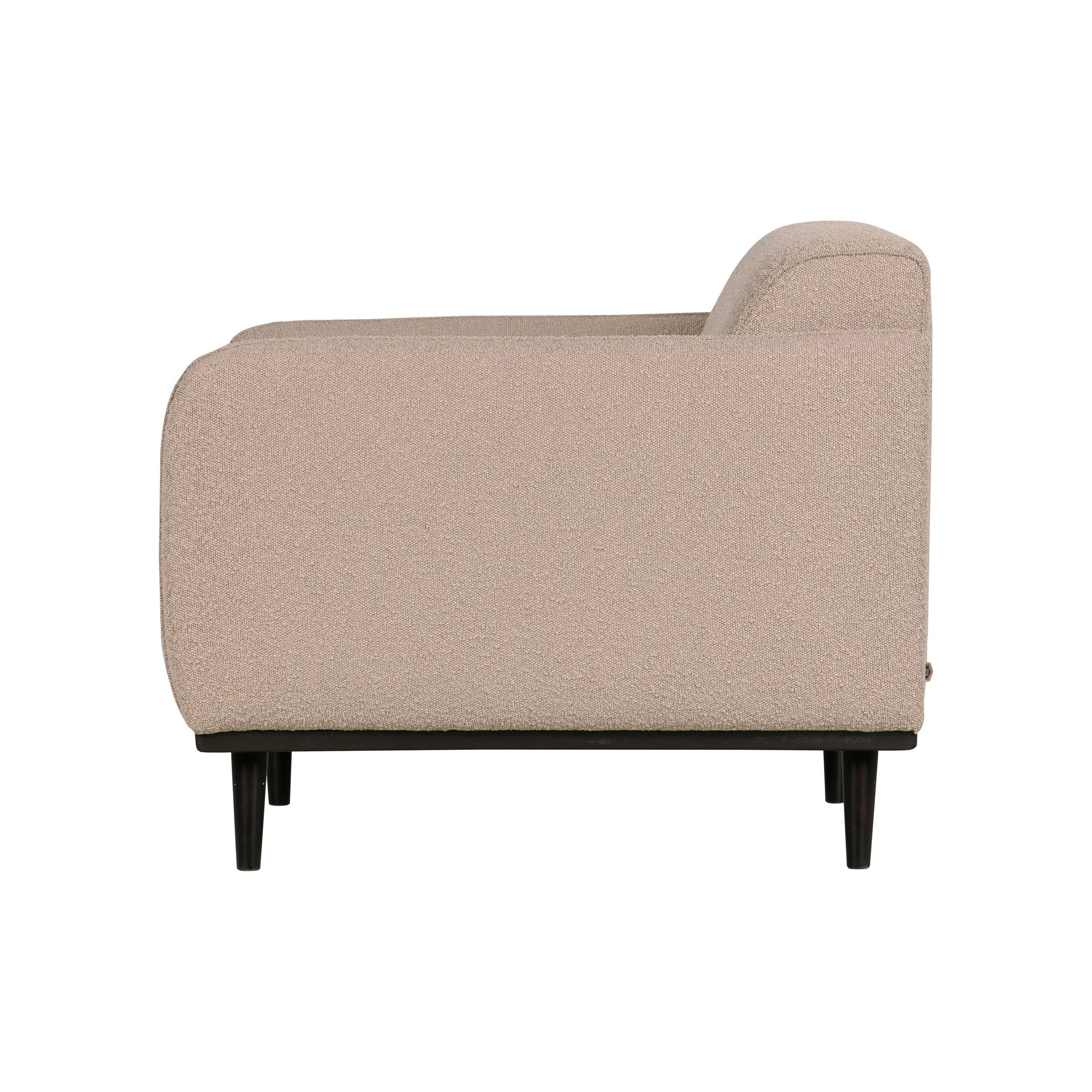 Fotelis STATEMENT,  boucle, kreminis
