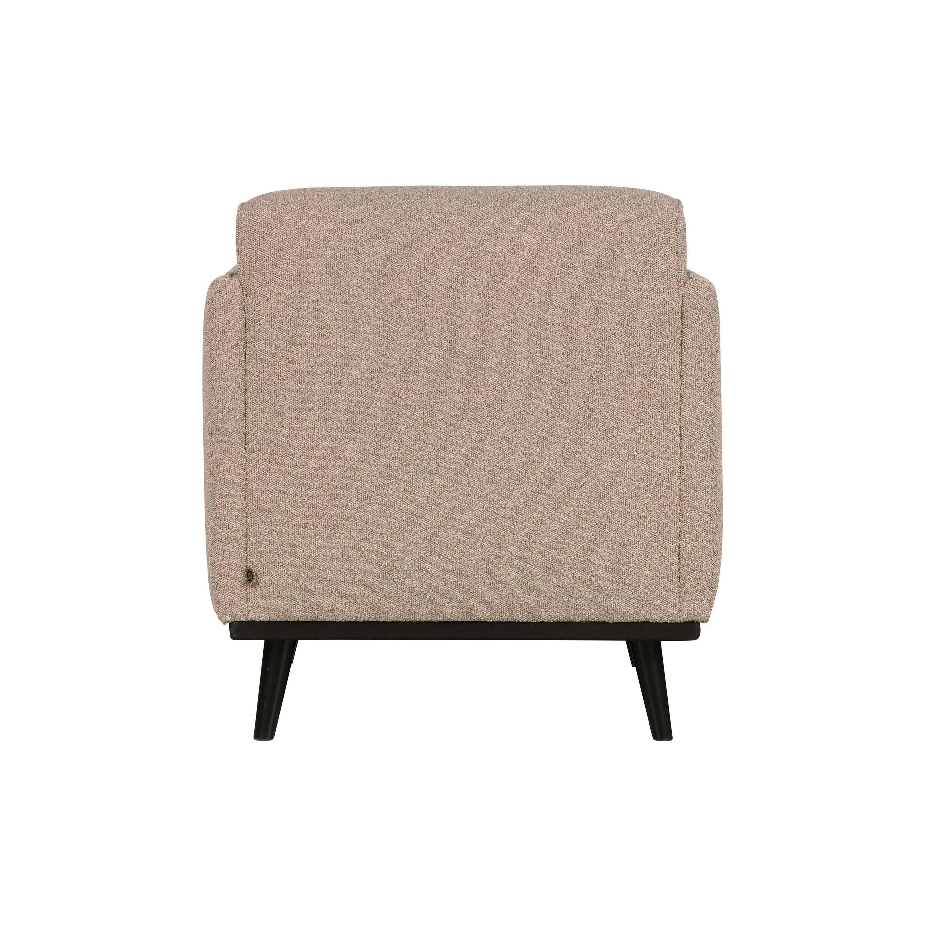 Fotelis STATEMENT,  boucle, kreminis