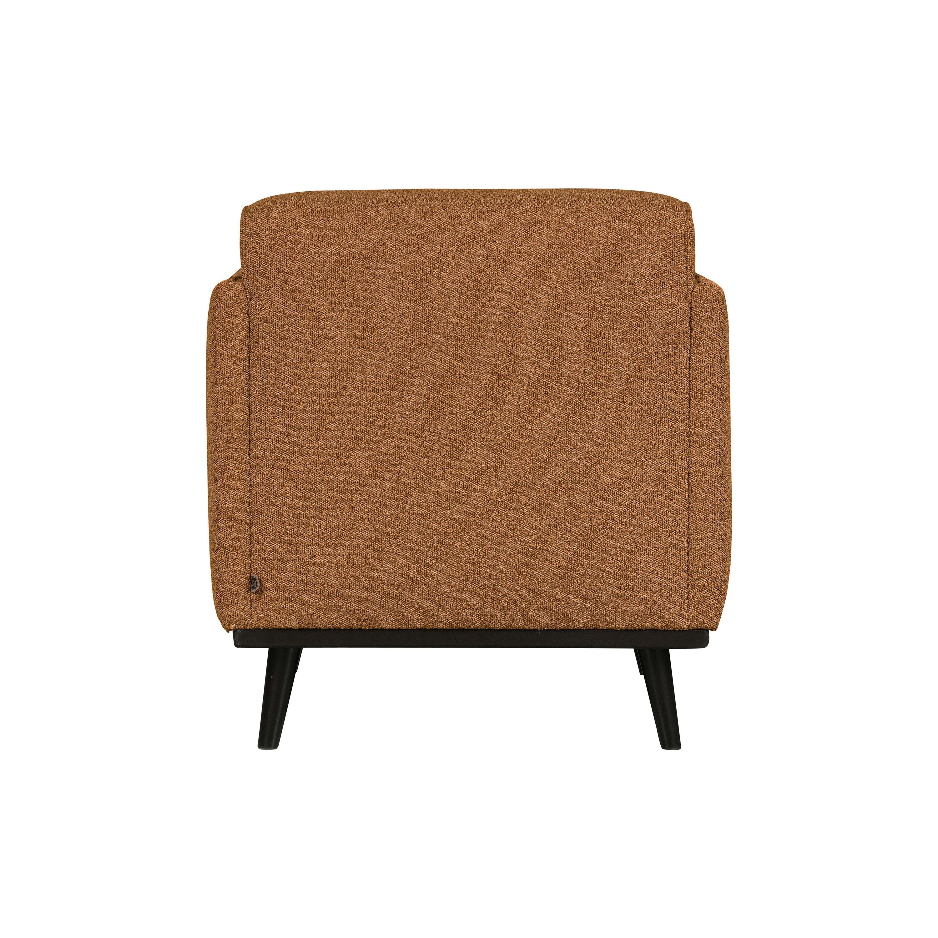 Fotelis STATEMENT, boucle, gelsvas