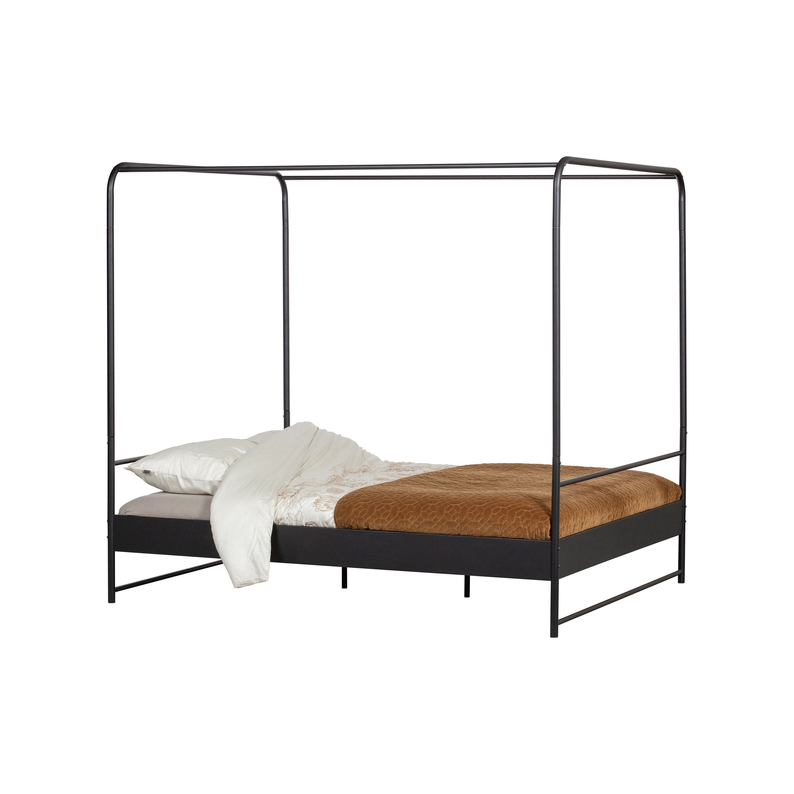 "Bunk" vaikiška lova, metalas, juoda, 160x200 Cm
