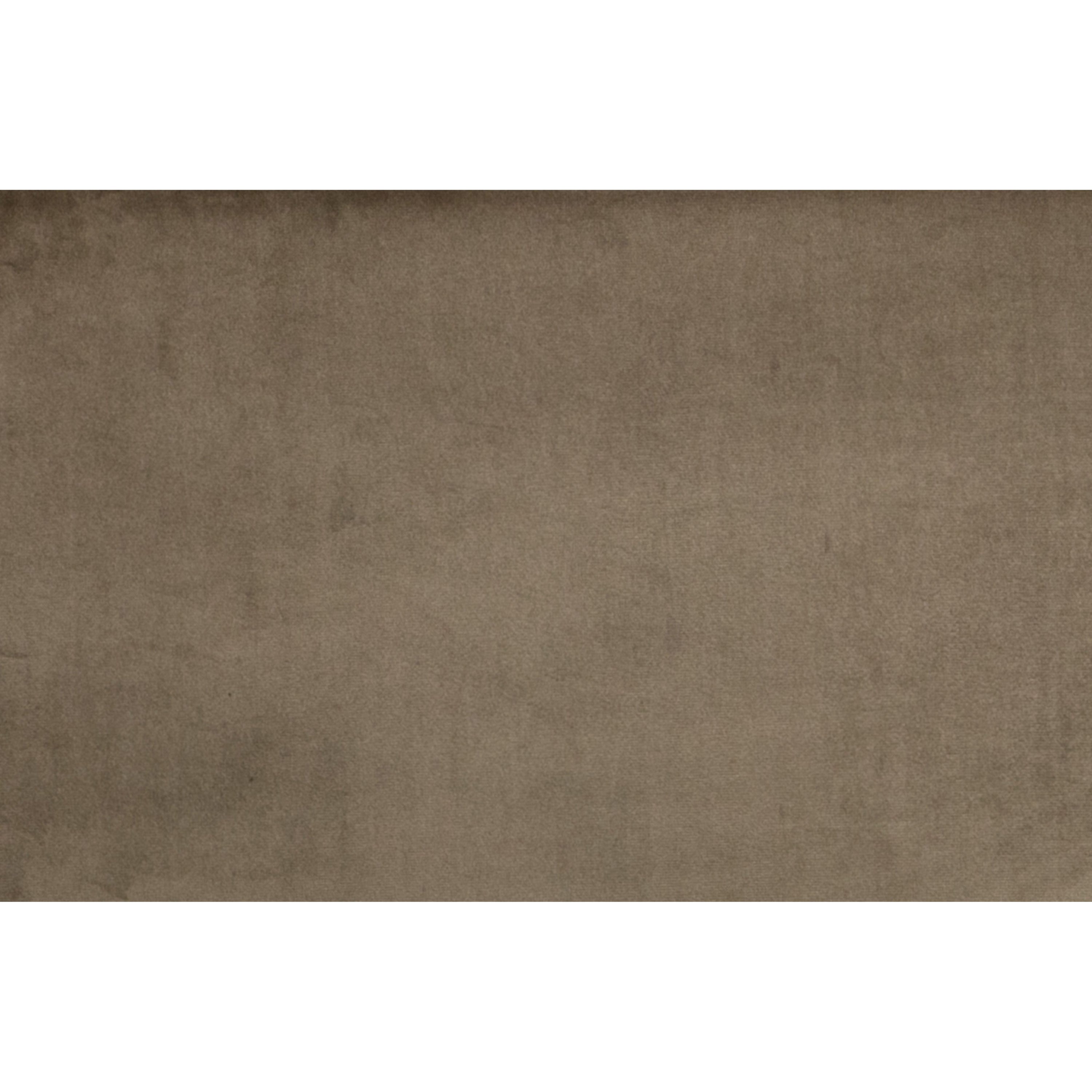 Pufas STATEMENT, aksomas, taupe spalva