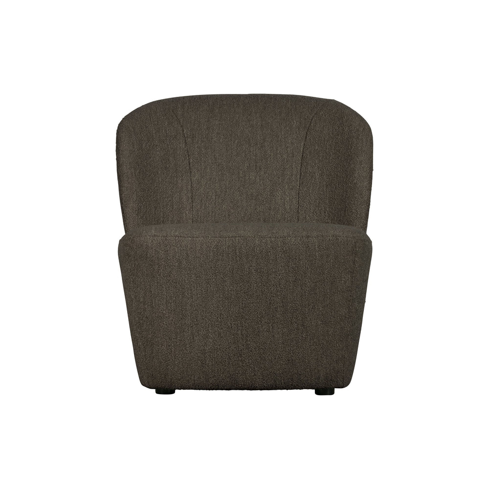Fotelis LOFTY, ruda spalva