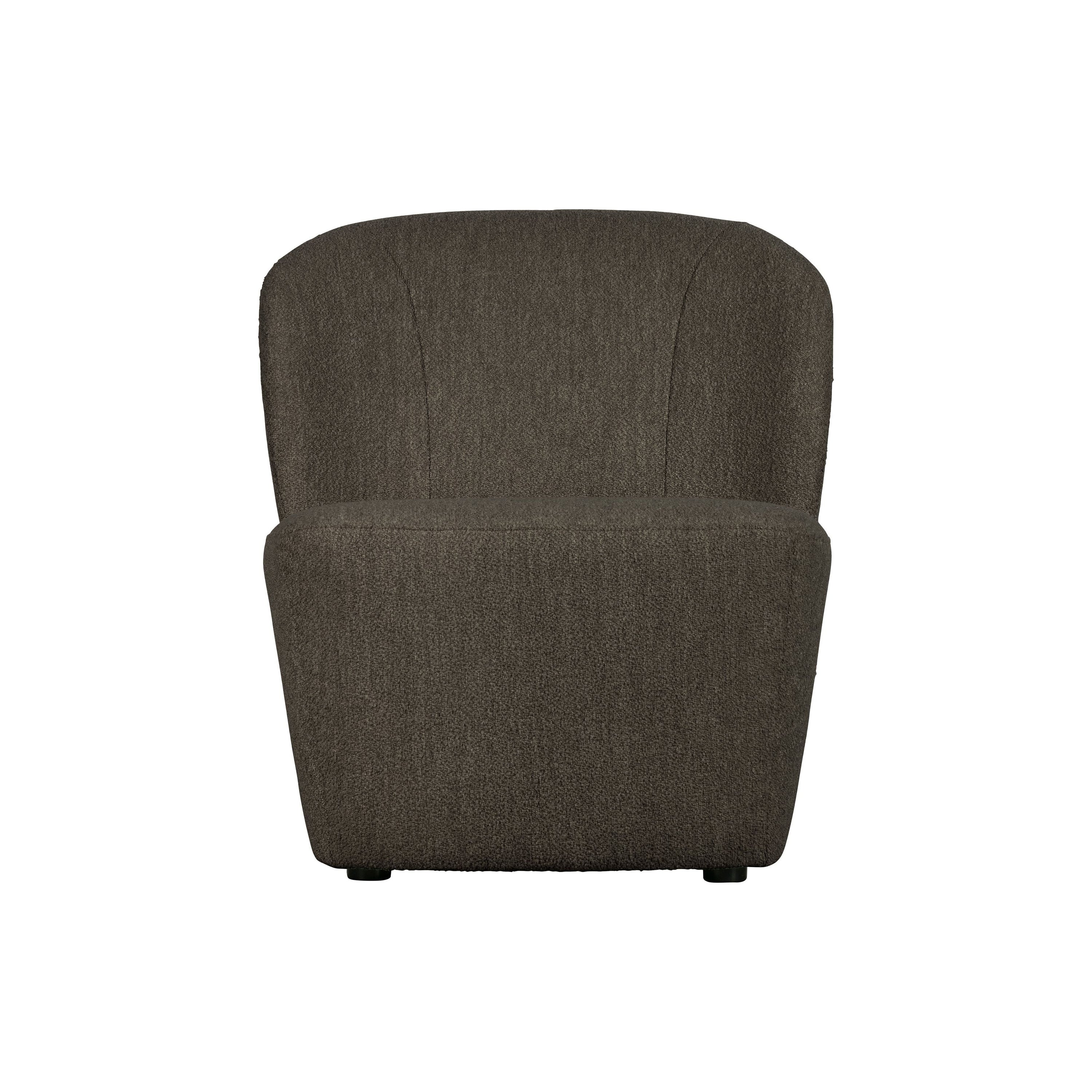 Fotelis LOFTY, ruda spalva