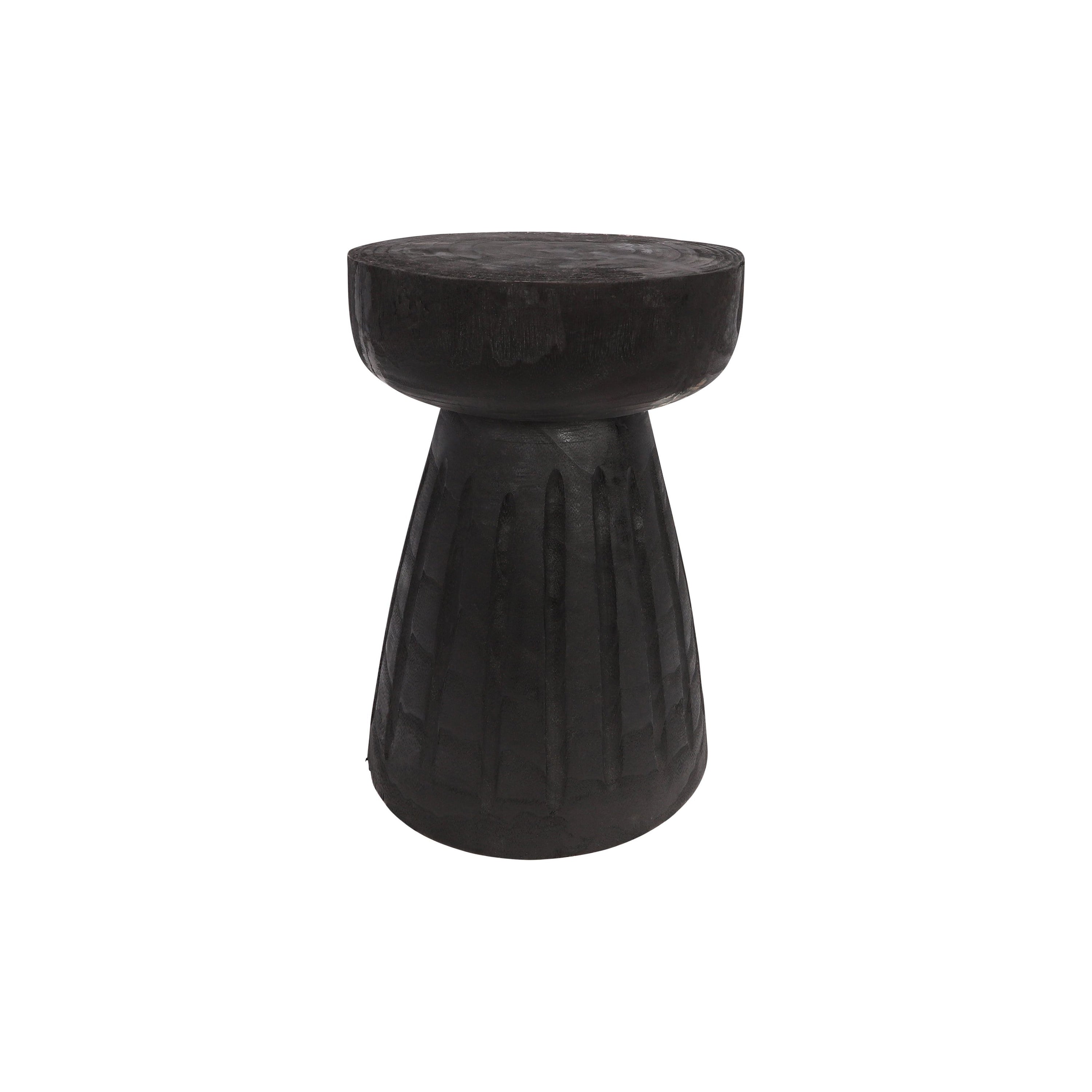"Borre" taburetė/staliukas,  mediena, juoda