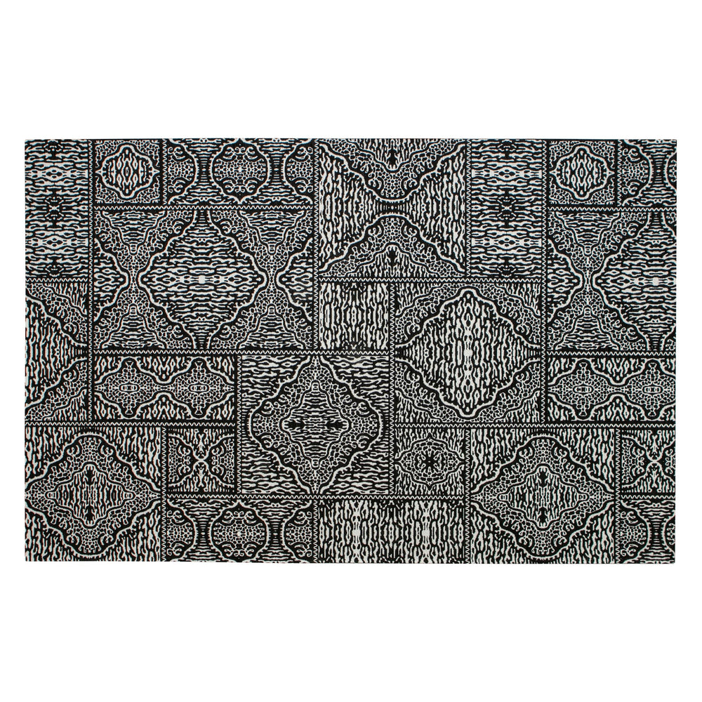 "RENNA" kilimas, juoda/balta spalva, 200x300 cm