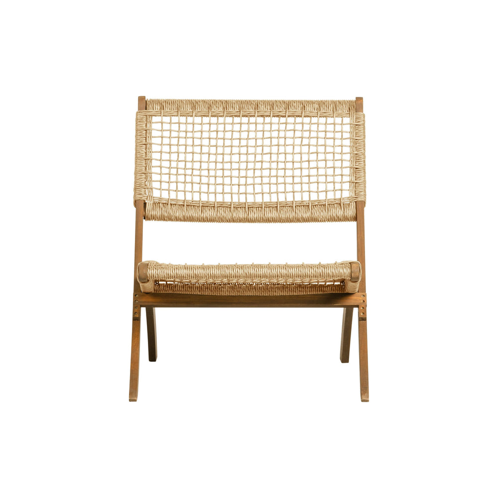 Lois Folding Chair Rhombus Wood Natural