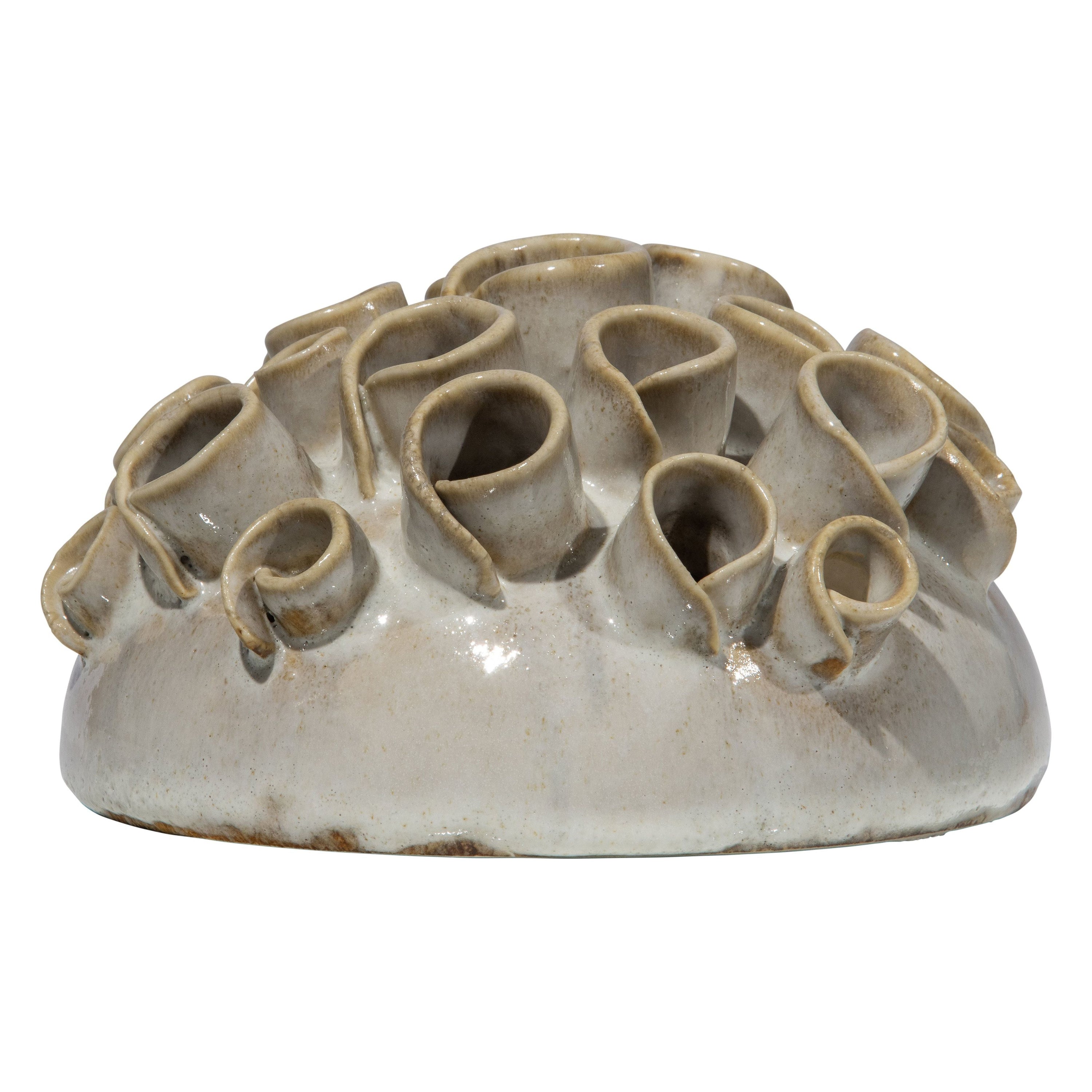 Vaza CORAL, natūrali spalva, keramika