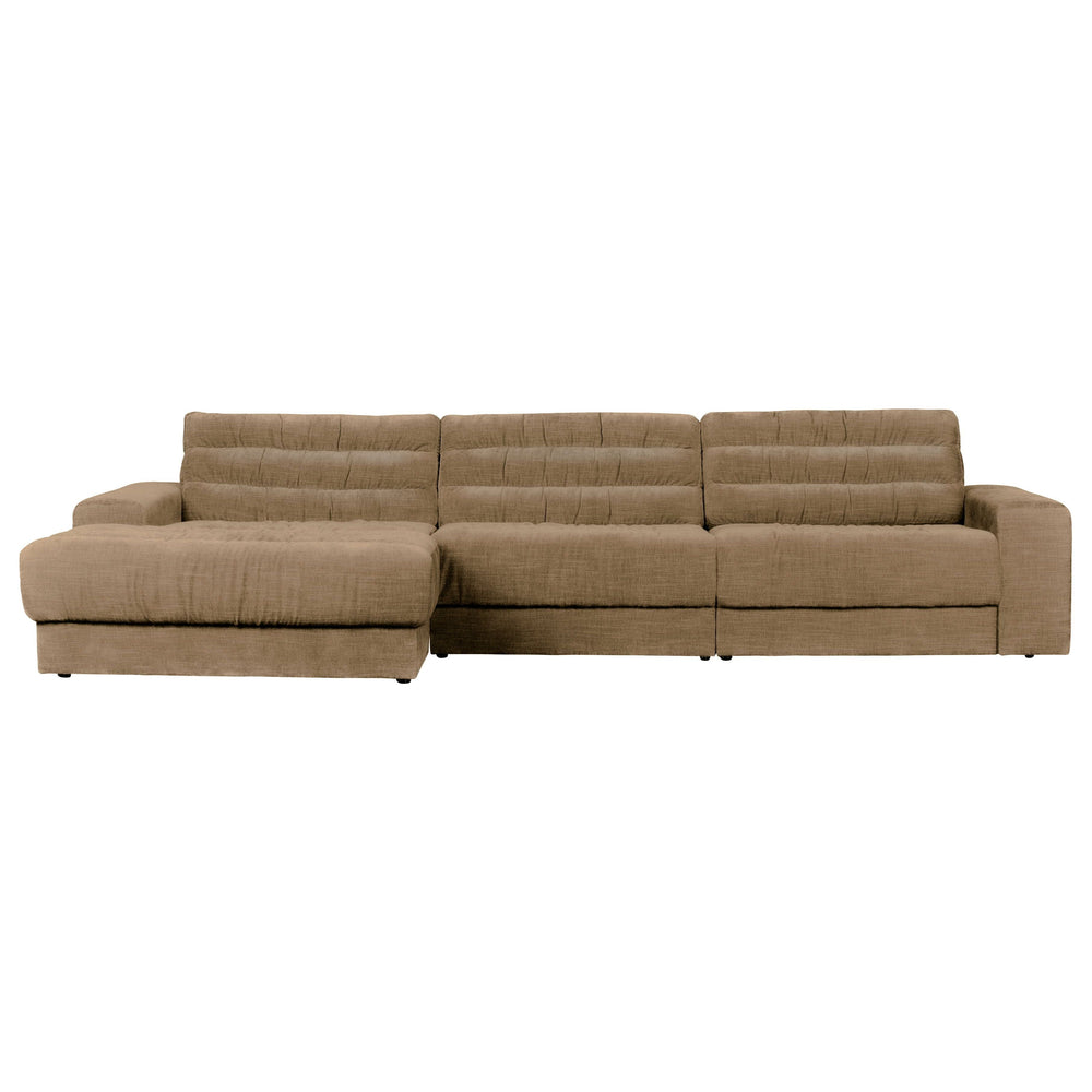 Modulinė sofa su kampu kairėje "DATE", smėlio spalva