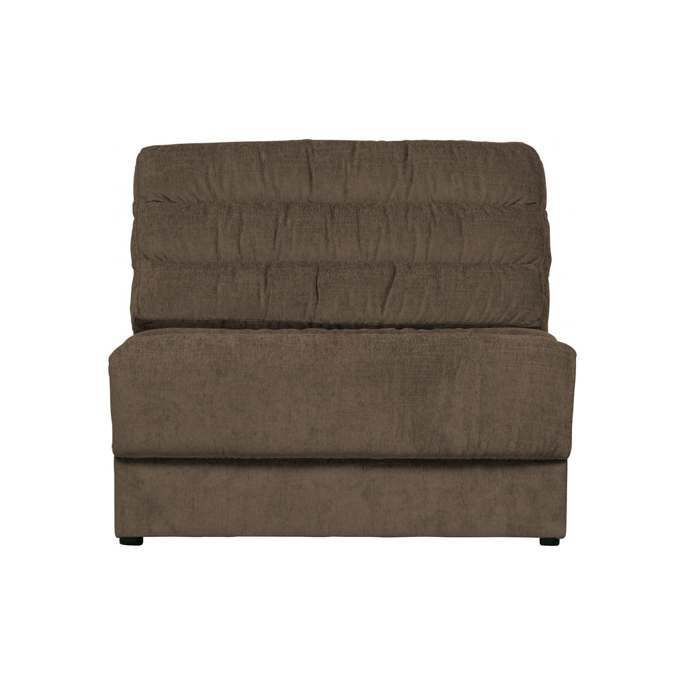 Modulinės sofos dalis "DATE", vienvietė, rudai pilka spalva