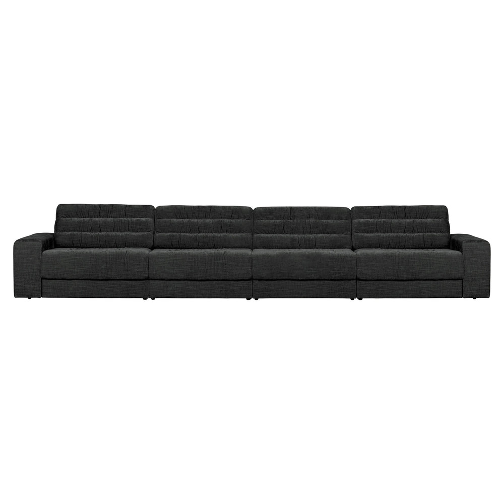 Modulinė sofa "DATE", keturvietė, antracito spalva