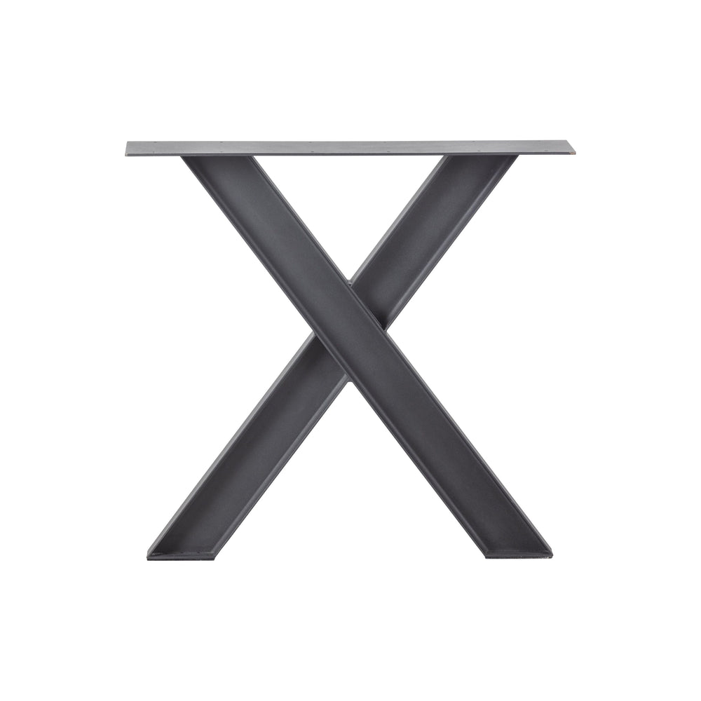 "Tablo" X-formos valgomojo stalo kojos, metalas, juoda
