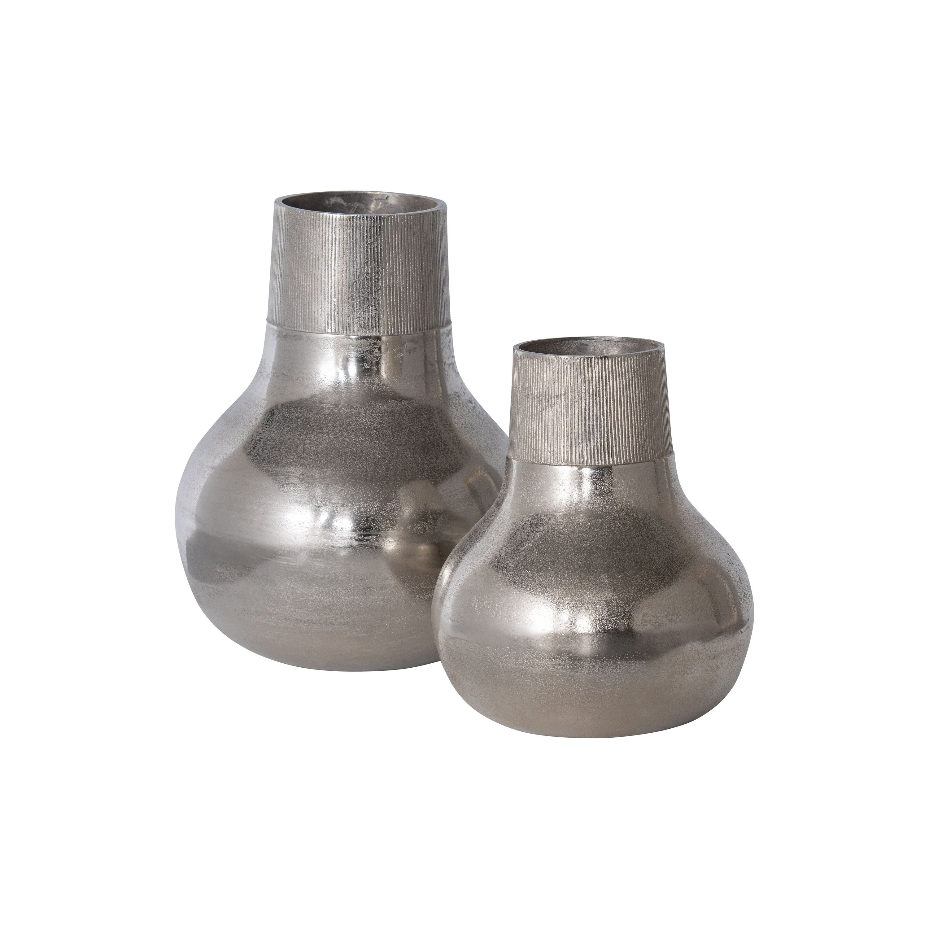 "METAL" vaza XL, sidabrinė spalva, metalas