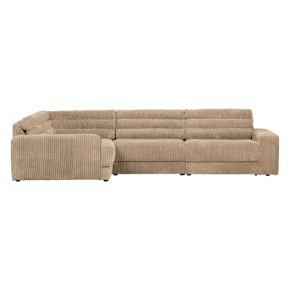 Modulinė kampinė sofa "DATE", kairė pusė, kreminė spalva