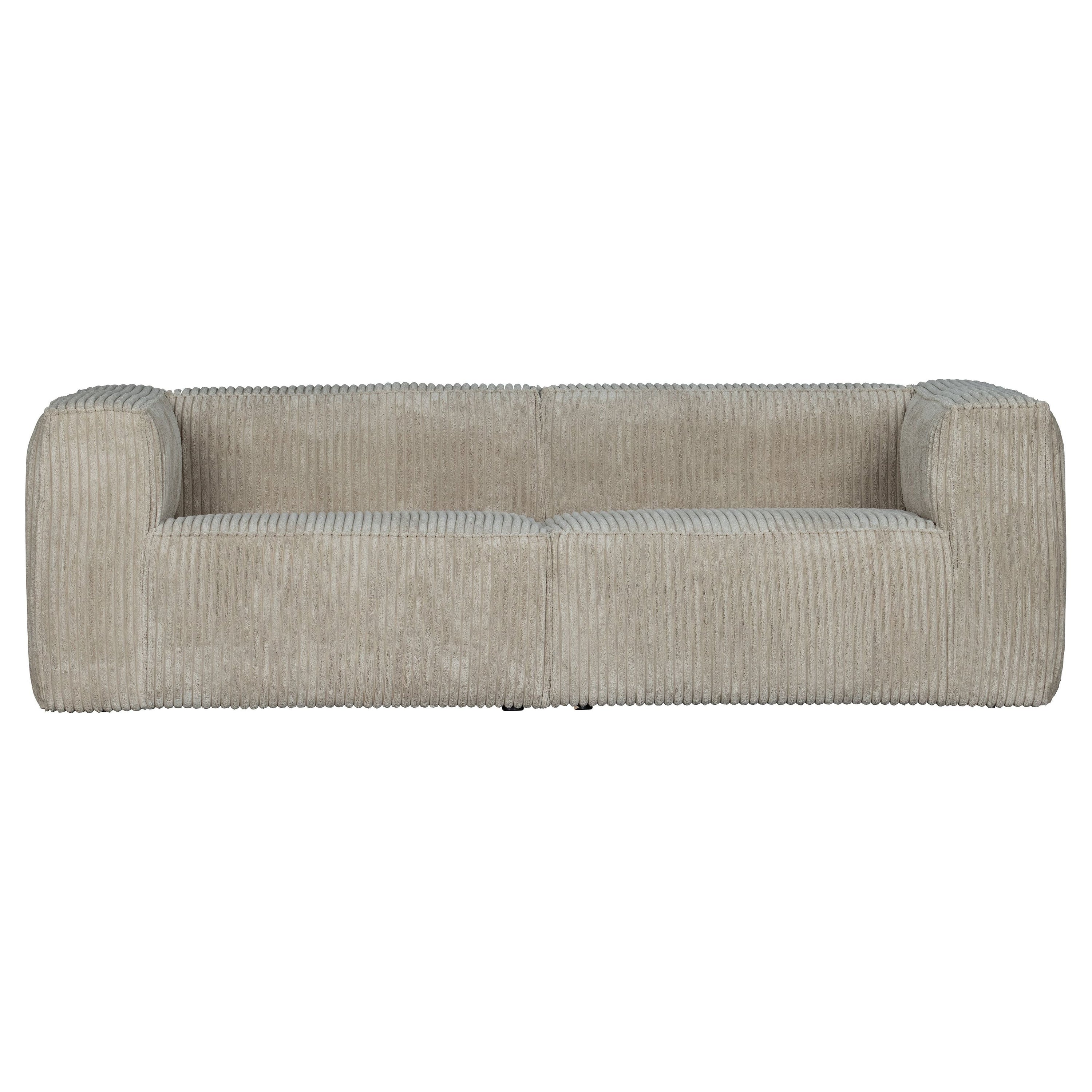 Sofa BEAT, briauniuotas audinys, natūralus