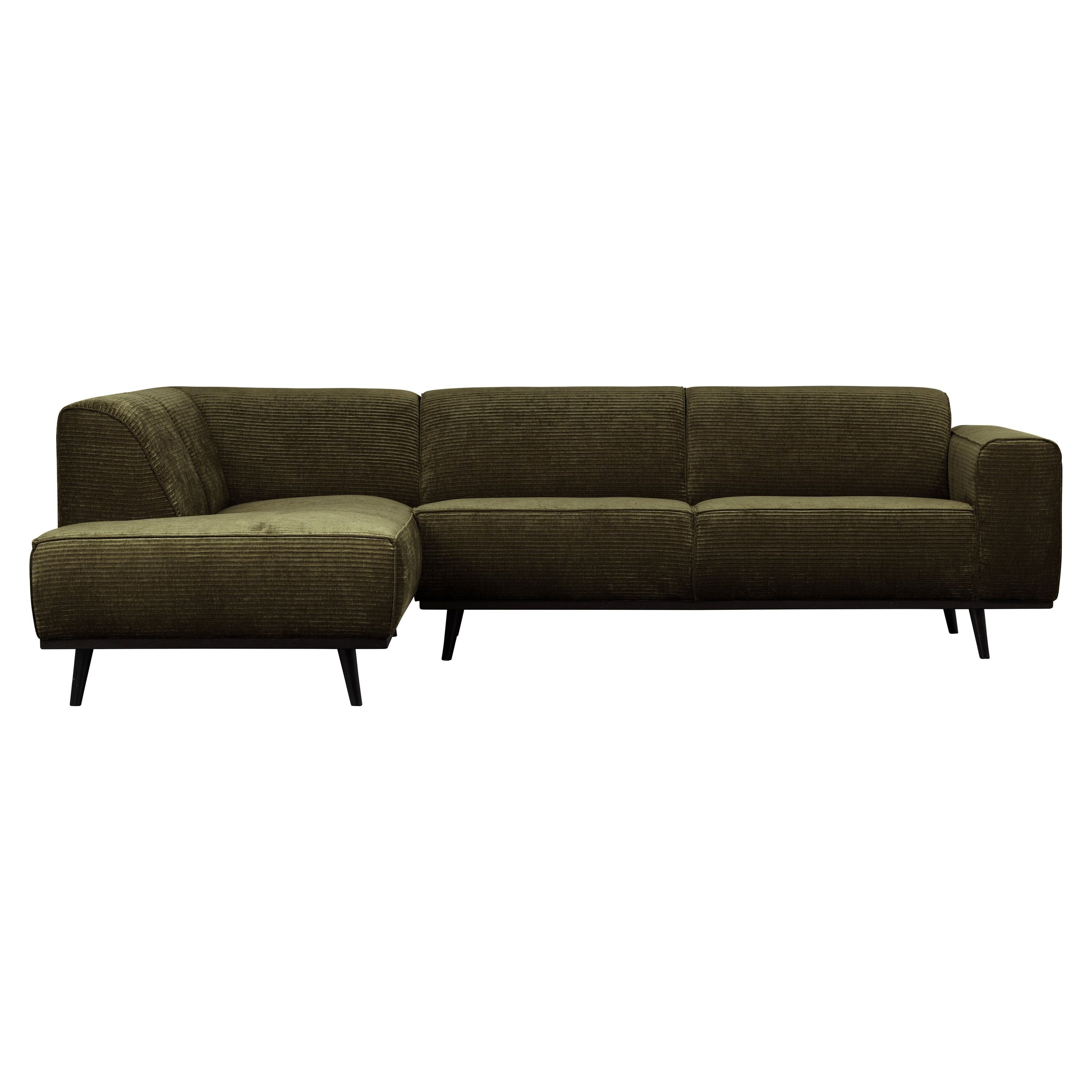 Kampinė sofa "STATEMENT", kairė pusė, žalia spalva