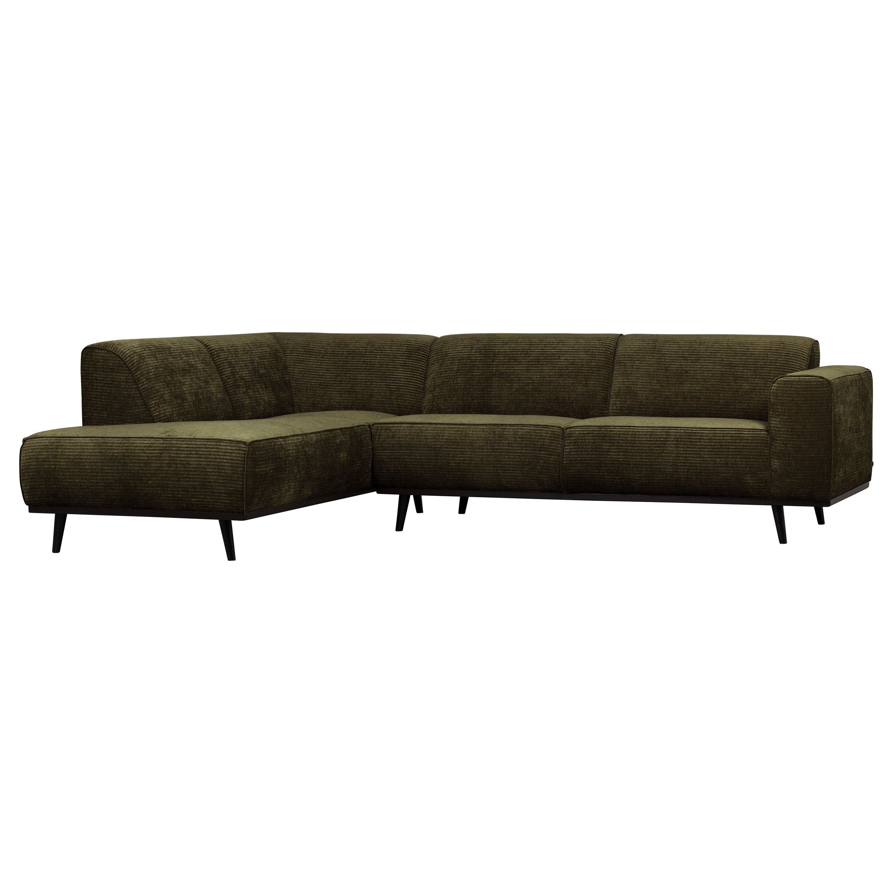 Kampinė sofa "STATEMENT", kairė pusė, žalia spalva