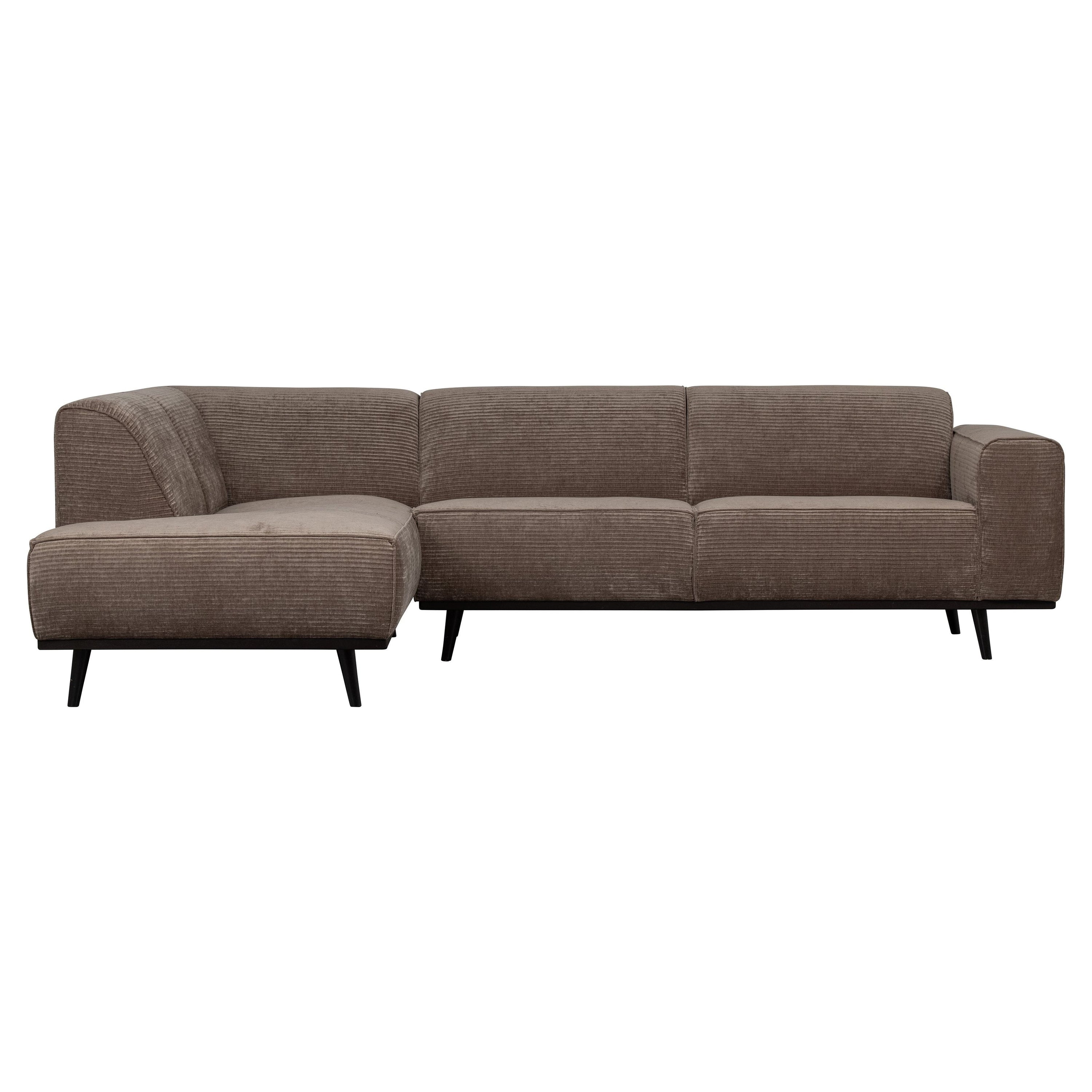 Kampinė sofa "STATEMENT", kairė pusė, taupe spalva