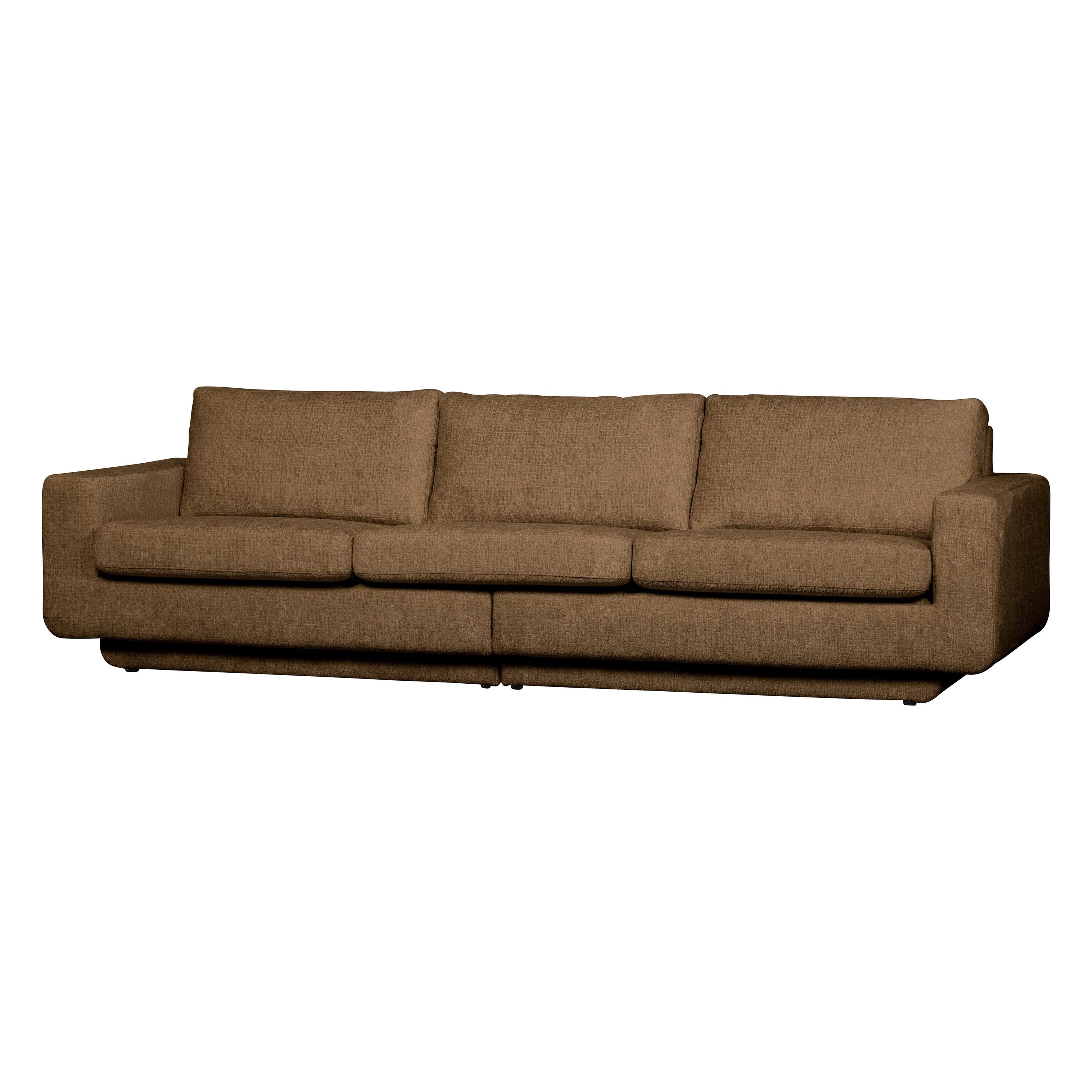 Sofa "FAME", 3-vietė, ruda spalva, aksomas