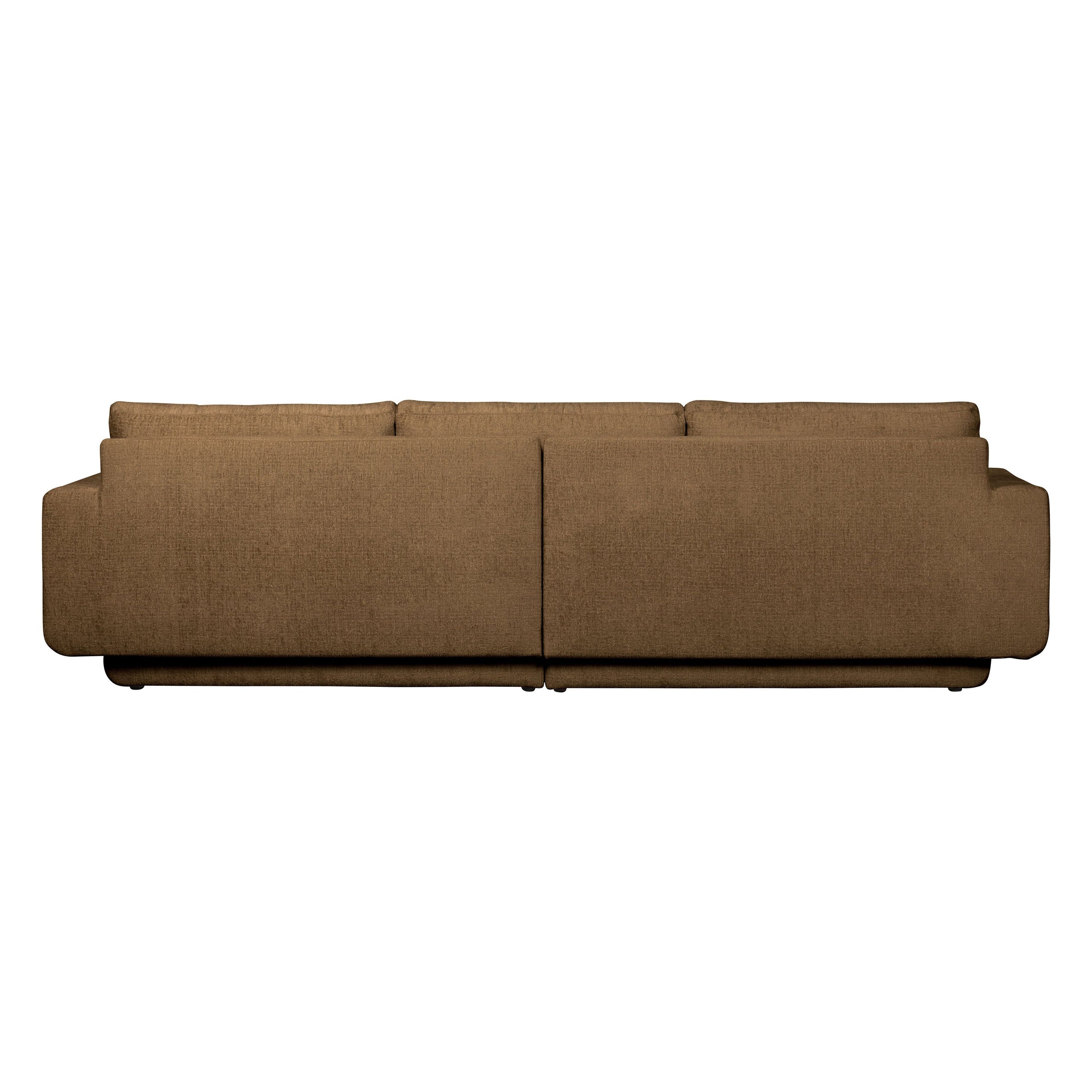 Sofa "FAME", 3-vietė, ruda spalva, aksomas