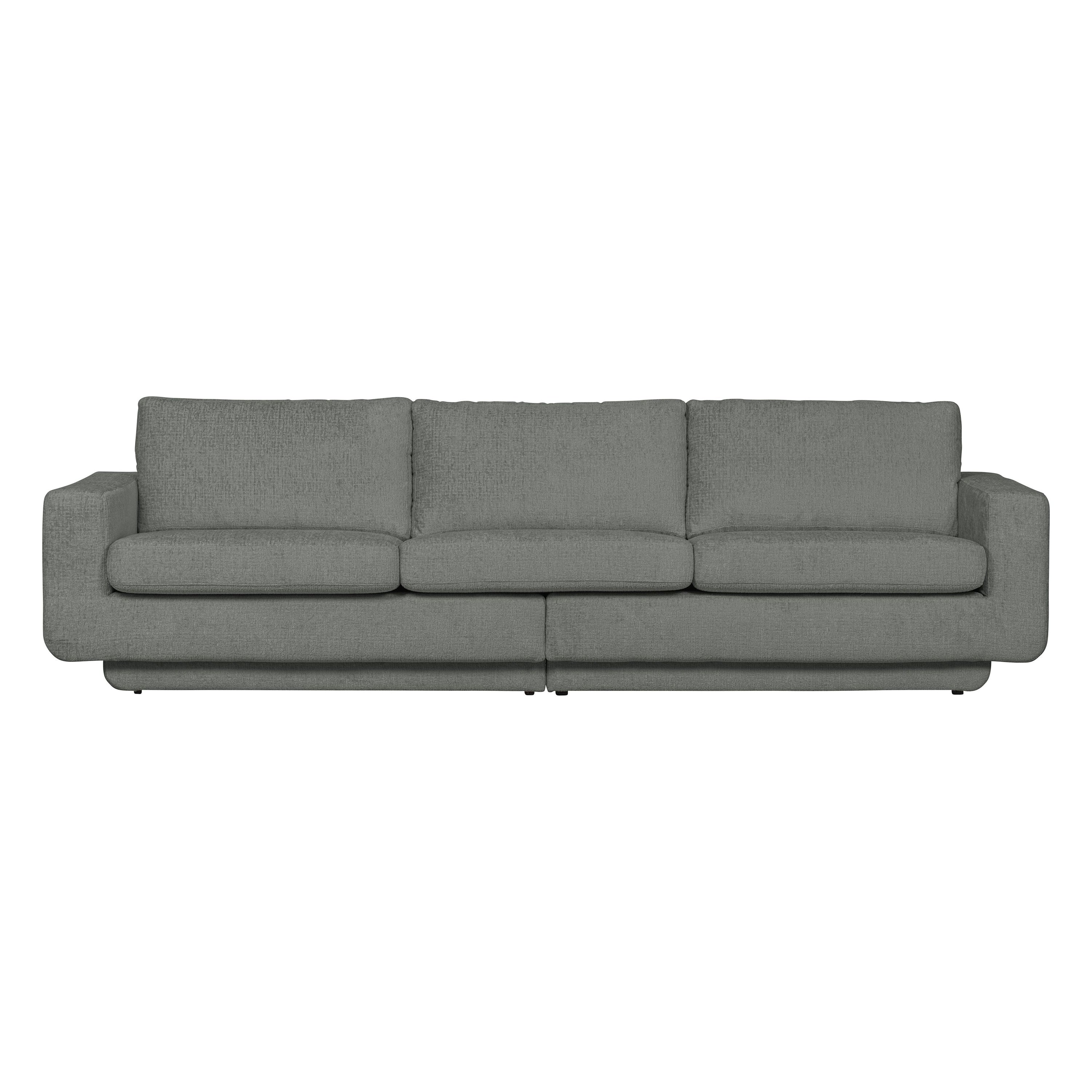 Sofa "FAME", 3-vietė, žalsvai pilka spalva, aksomas