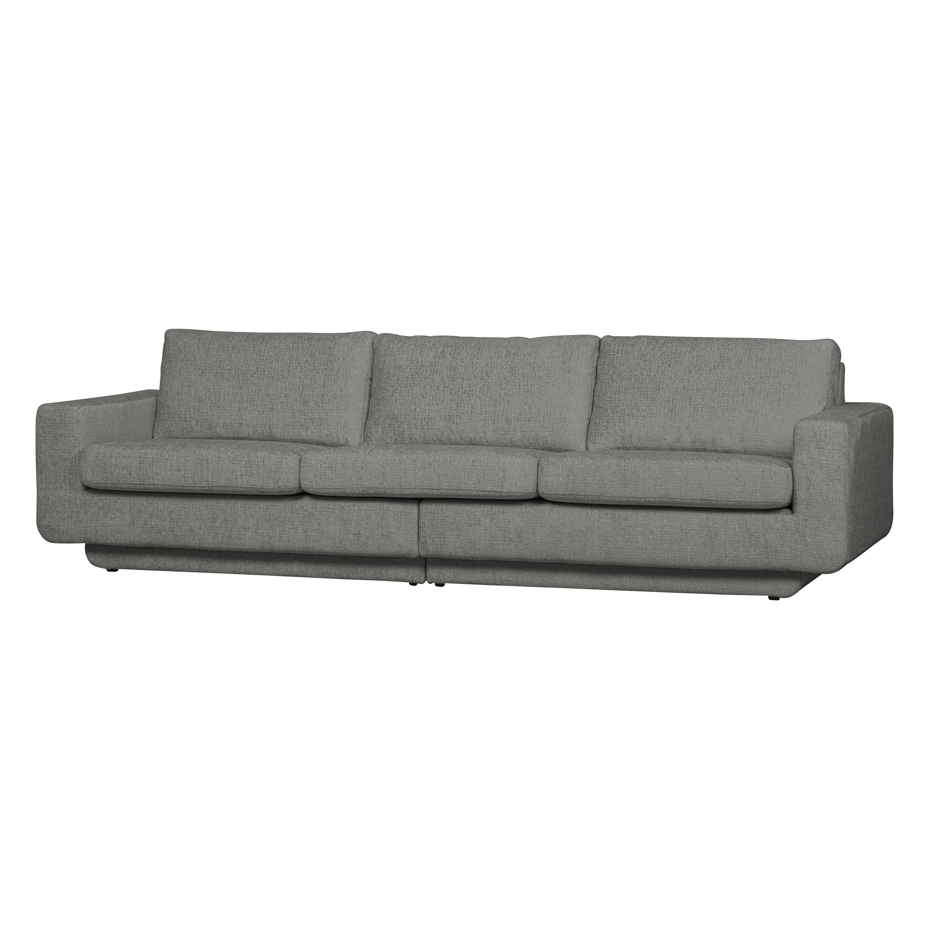 Sofa "FAME", 3-vietė, žalsvai pilka spalva, aksomas