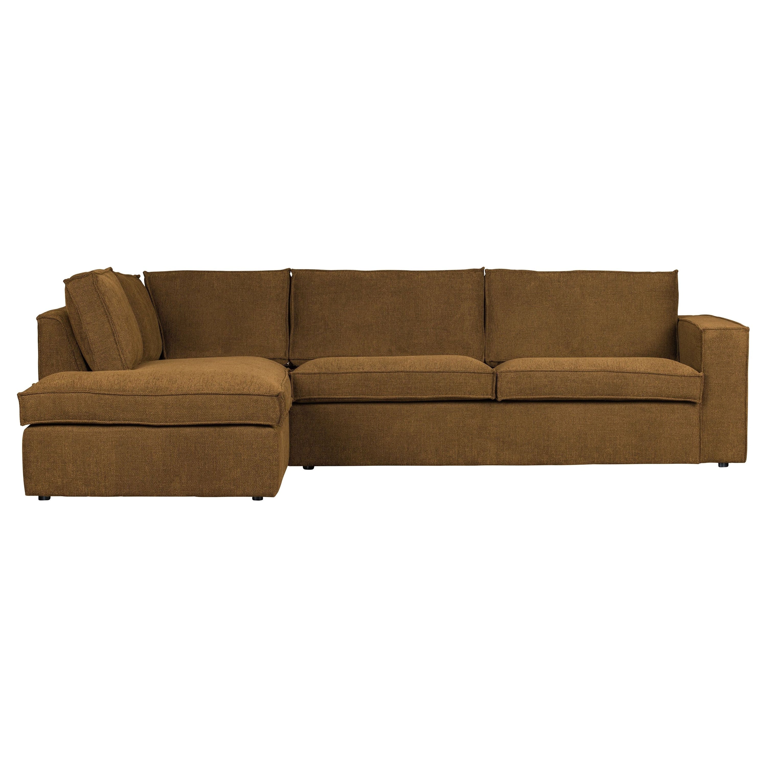 Kampinė sofa "FREDDIE", kairė pusė, bronzos spalva