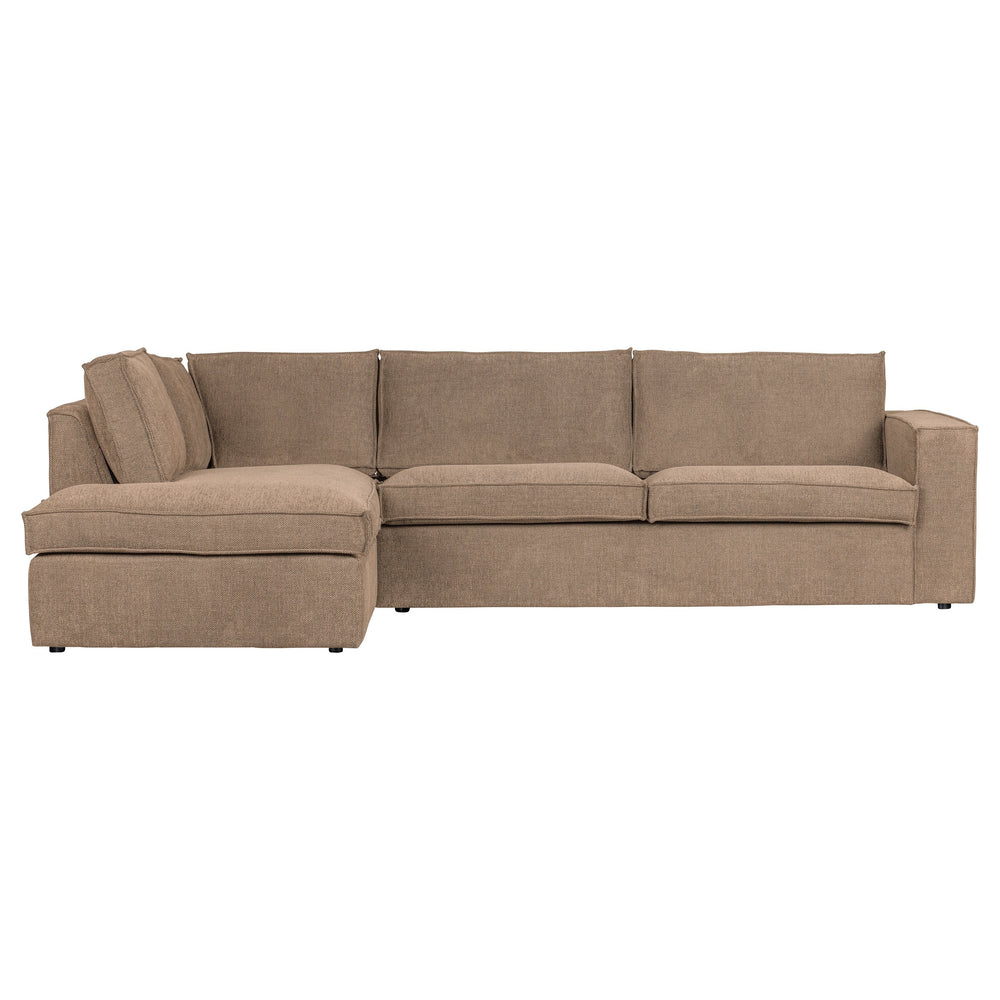 Kampinė sofa "FREDDIE", kairė pusė, kreminė spalva