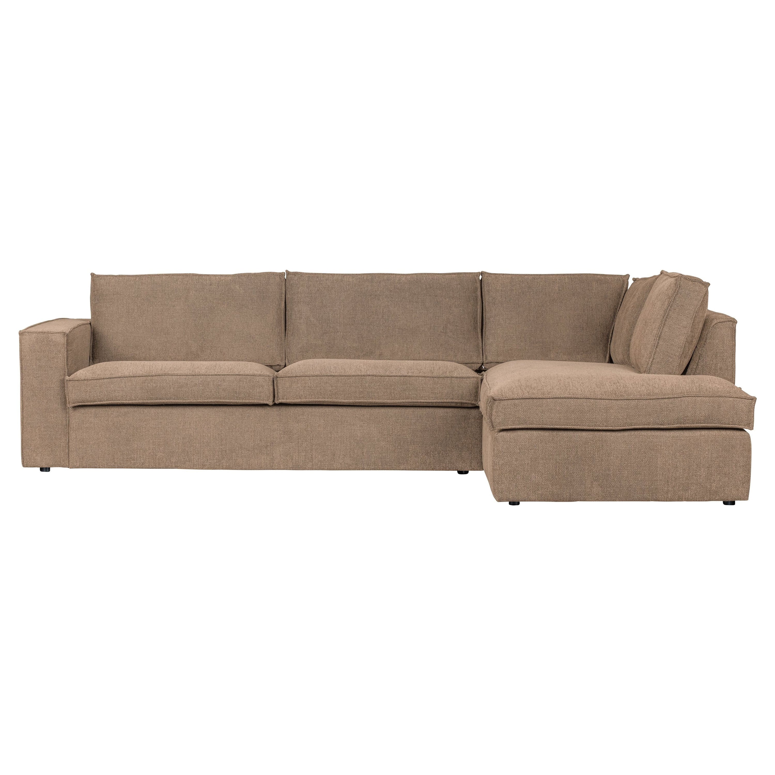 Kampinė sofa "FREDDIE", dešinė pusė, kreminė spalva