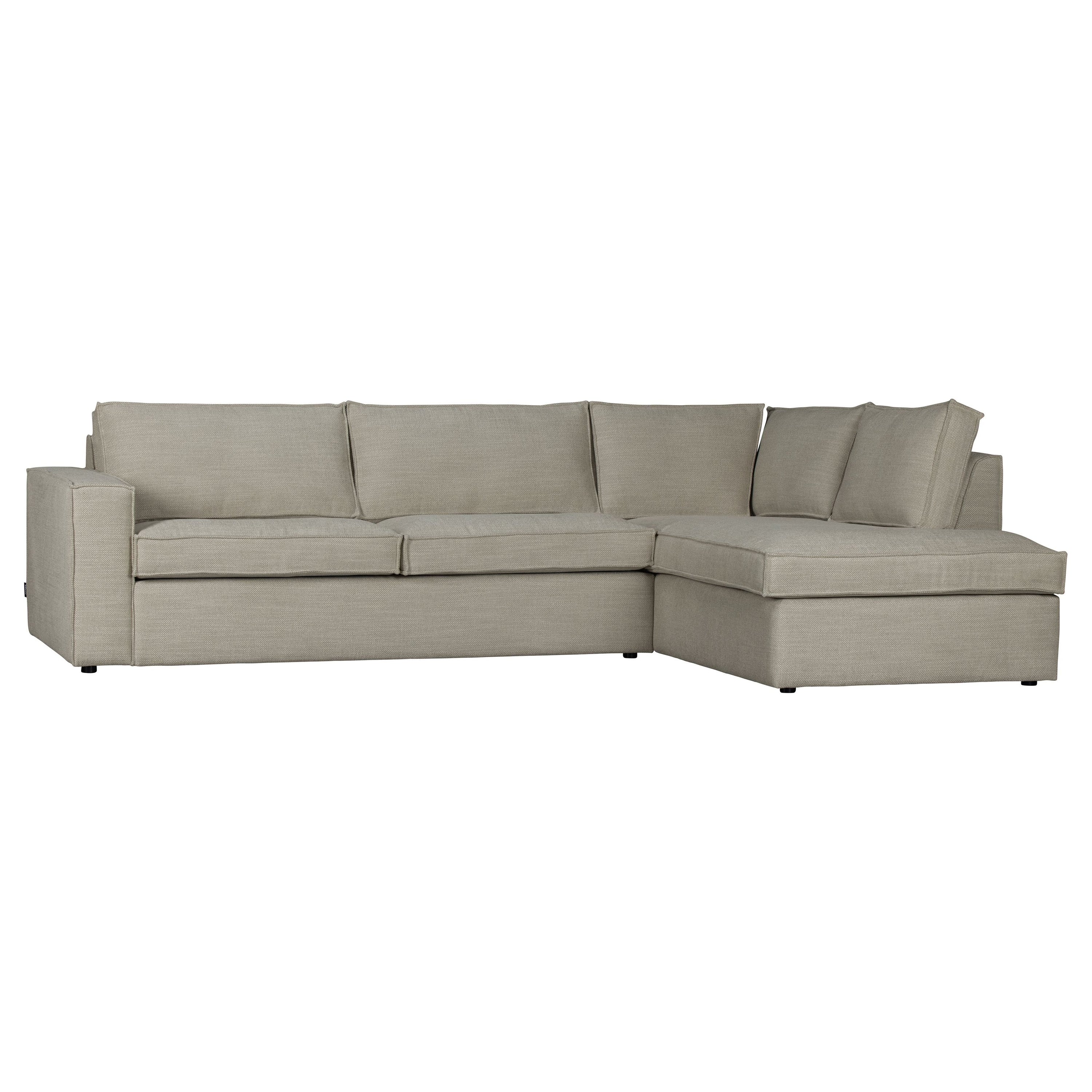 Kampinė sofa "FREDDIE", dešinė pusė, natūrali spalva