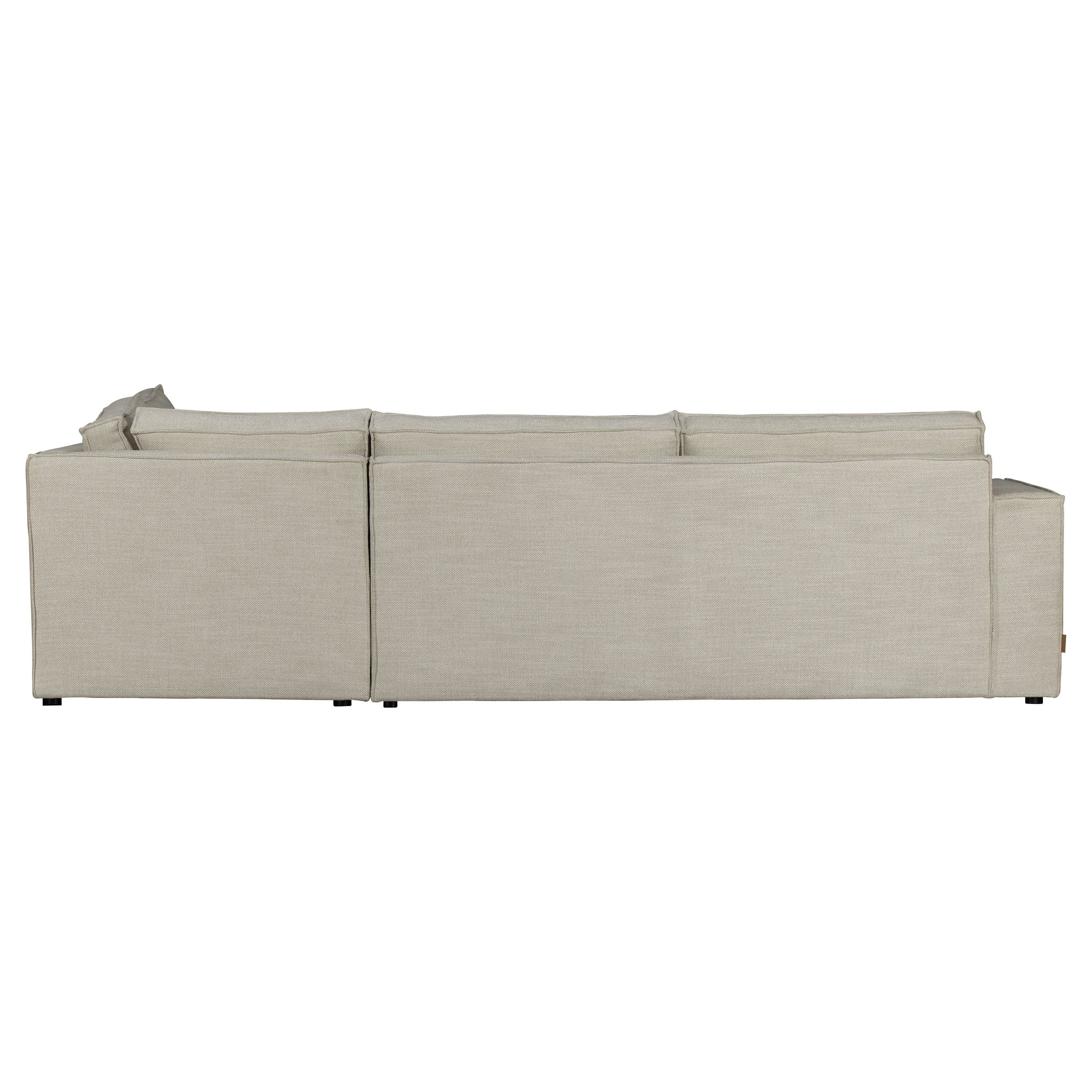 Kampinė sofa "FREDDIE", dešinė pusė, natūrali spalva