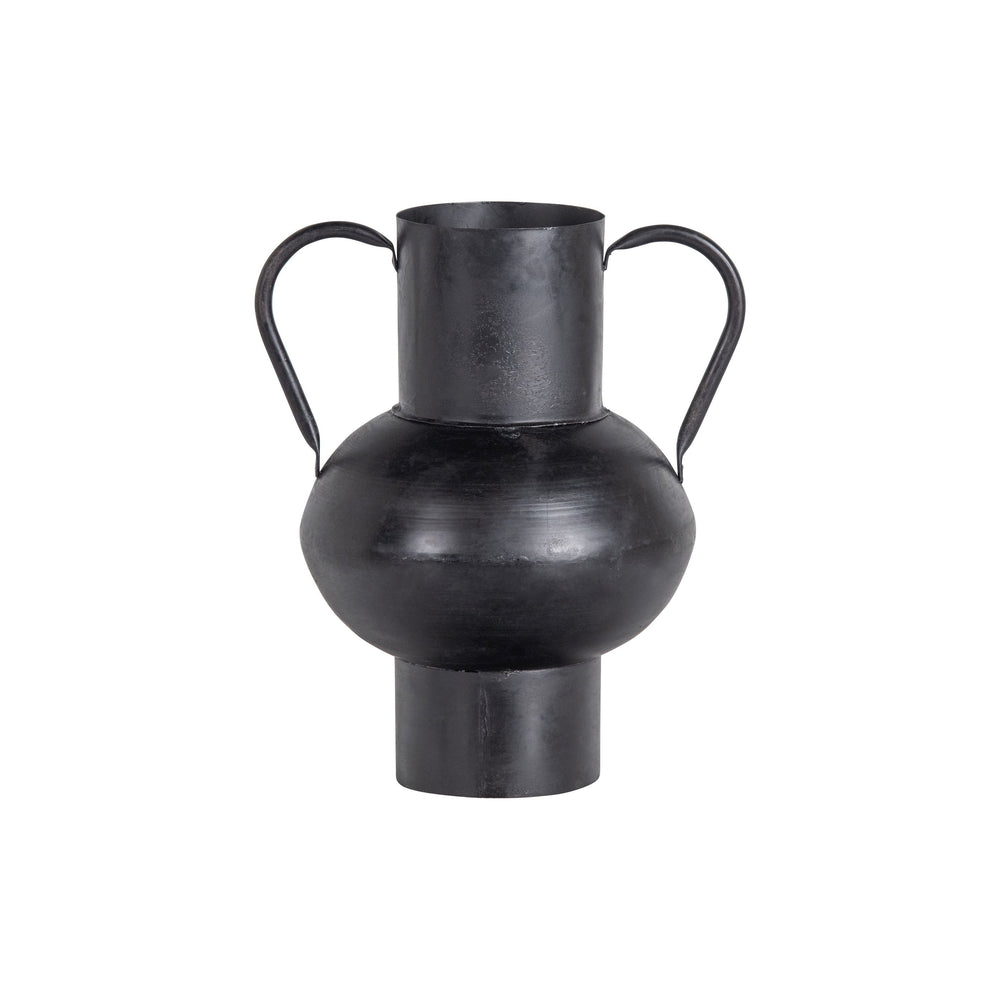"Vere" vaza, metalas, juoda, 28cm