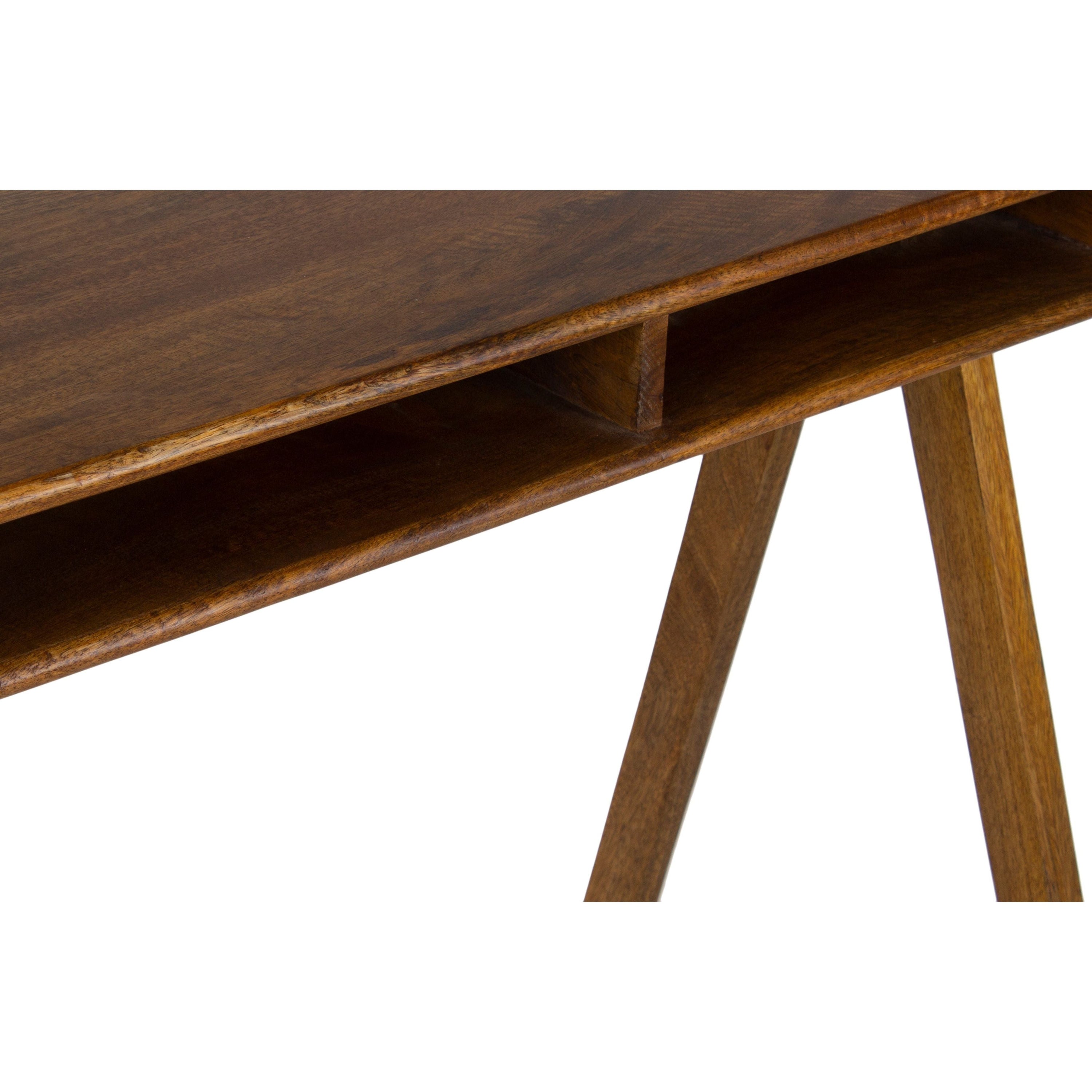 "Compartment" rašomasis stalas, mediena, ruda