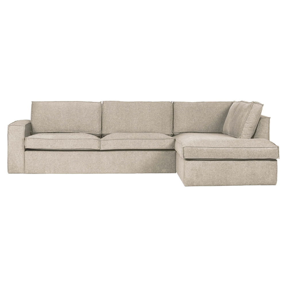 "Thomas" kampinė sofa, dešinė pusė, natūrali spalva