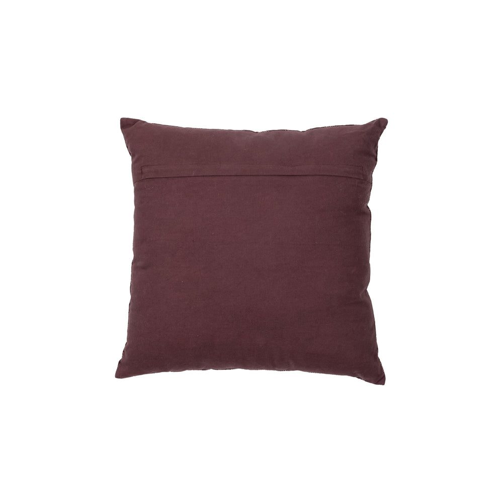 "STENCIL" dekoratyvinė pagalvėlė, 45x45 cm, vyno spalva, medvilnė