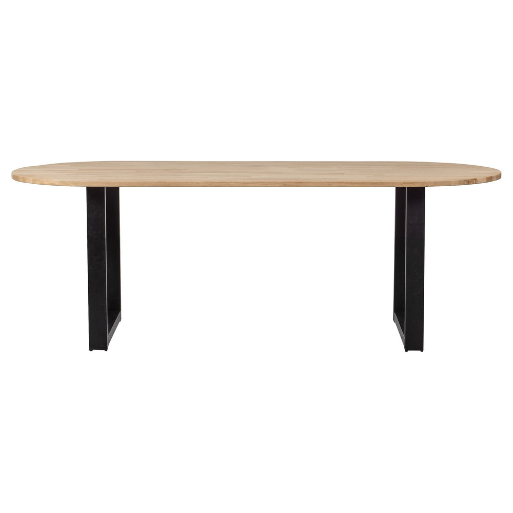 "Tablo" valgomojo stalas, ąžuolo mediena, U formos kojos