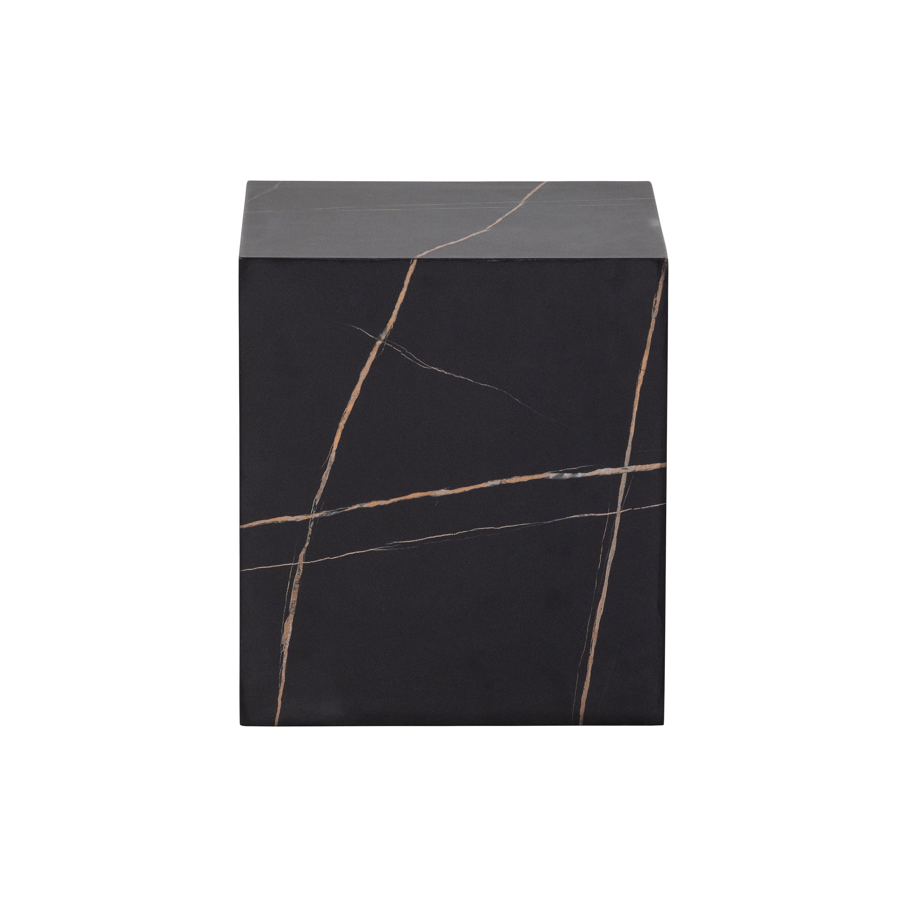 "BENJI" kavos staliukas, juoda spalva, 40x40 cm, medis