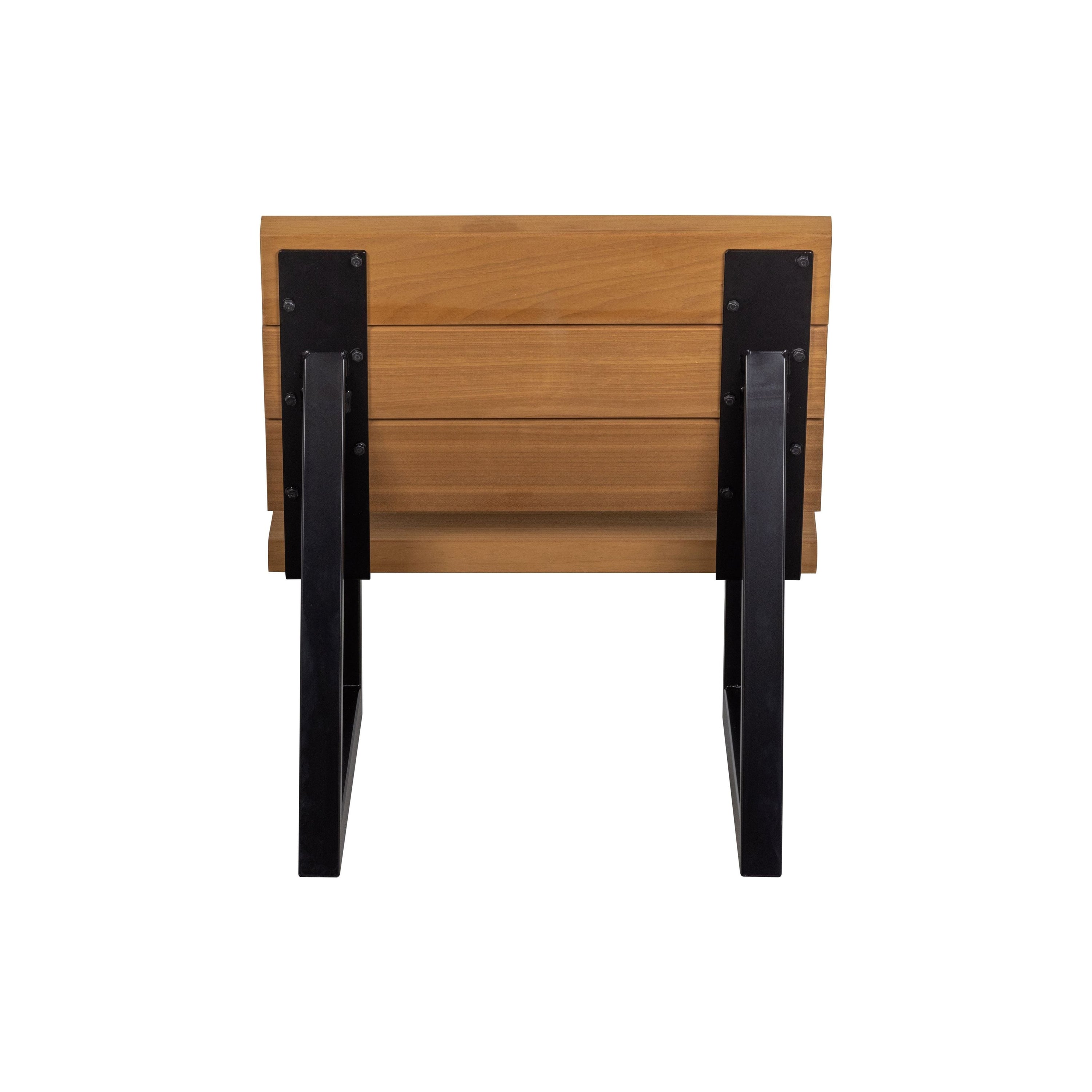 "BANCO" lauko kėdė, natūrali spalva, medis/metalas