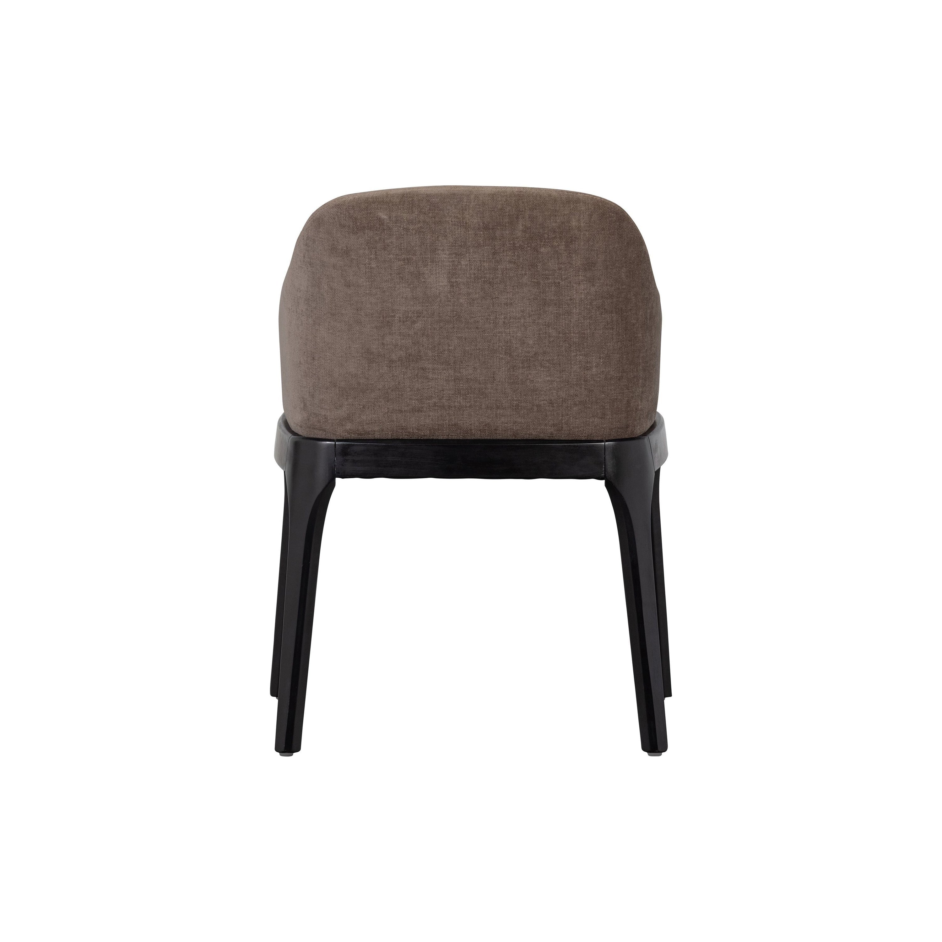 "SCROLL" valgomojo kėdė, šiltai pilka spalva, mediena