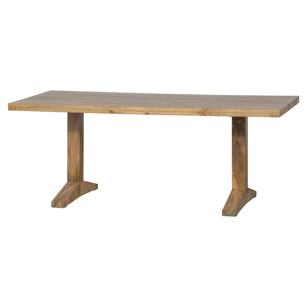 "DECK" valgomojo stalas, natūrali spalva, mango mediena, 200x90 cm
