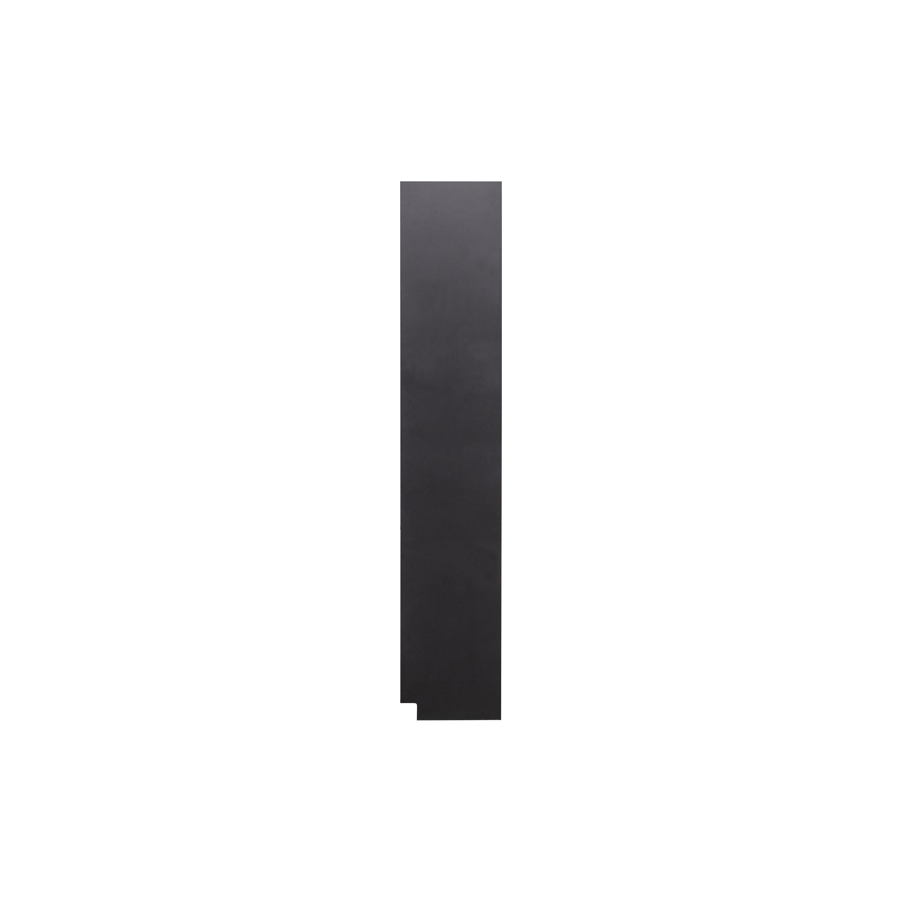 "FINCA" spinta su lentynomis, kairė pusė, juoda spalva, mediena, 78 cm