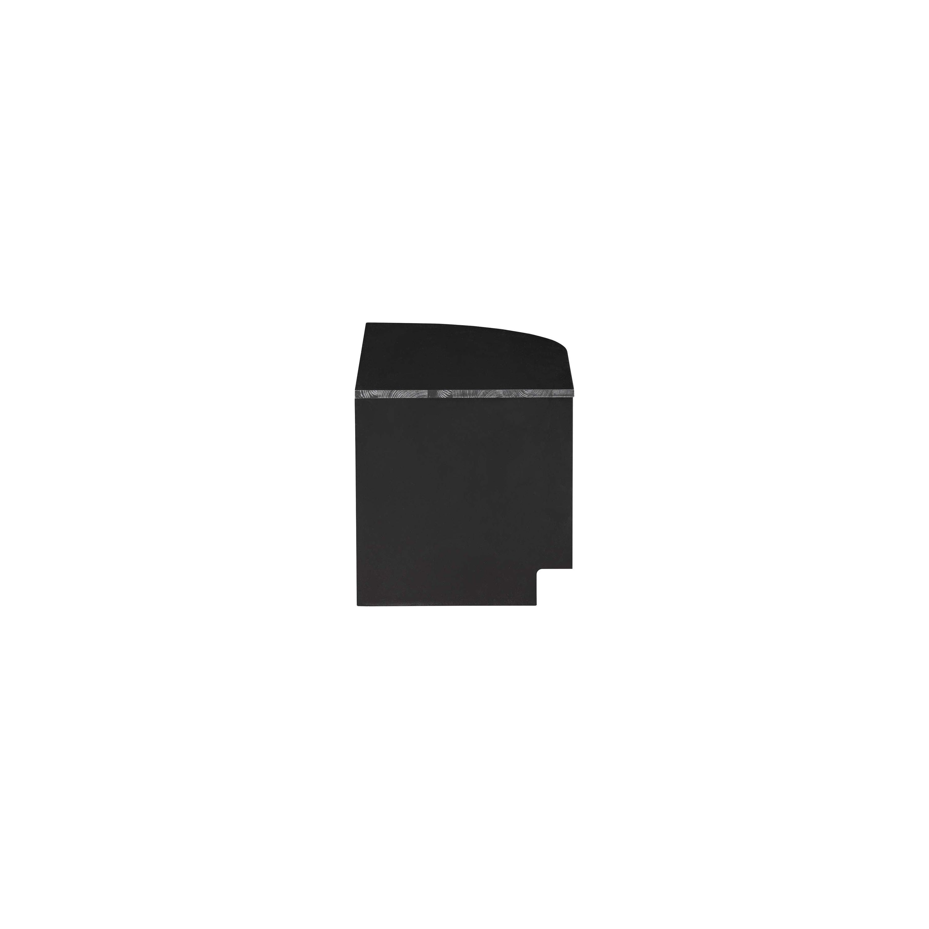"FINCA" televizoriaus staliukas, dešinė pusė, juoda spalva, 78 cm