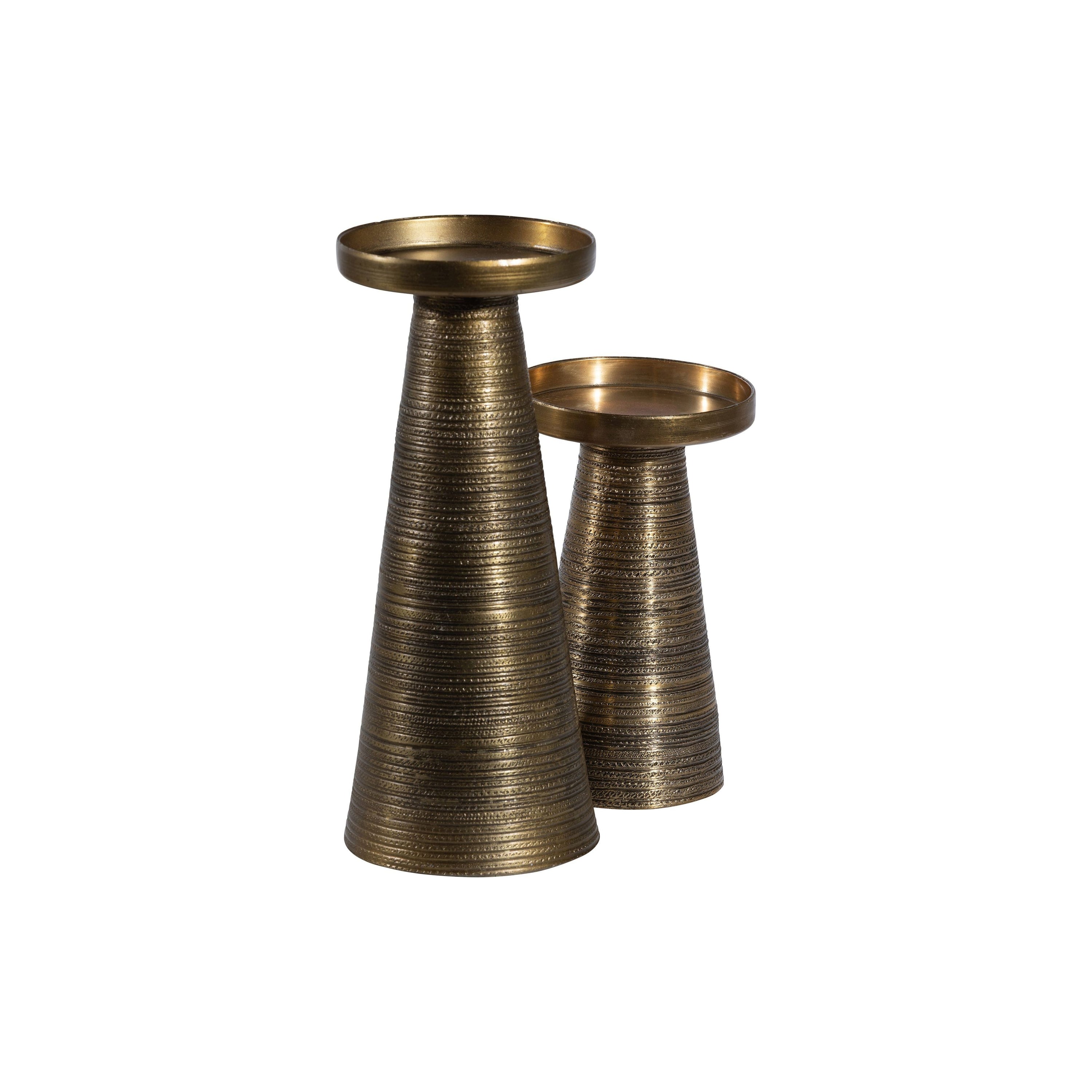 "Grab" žvakidė, metalas, senovinis žalvaris, 26xØ11cm