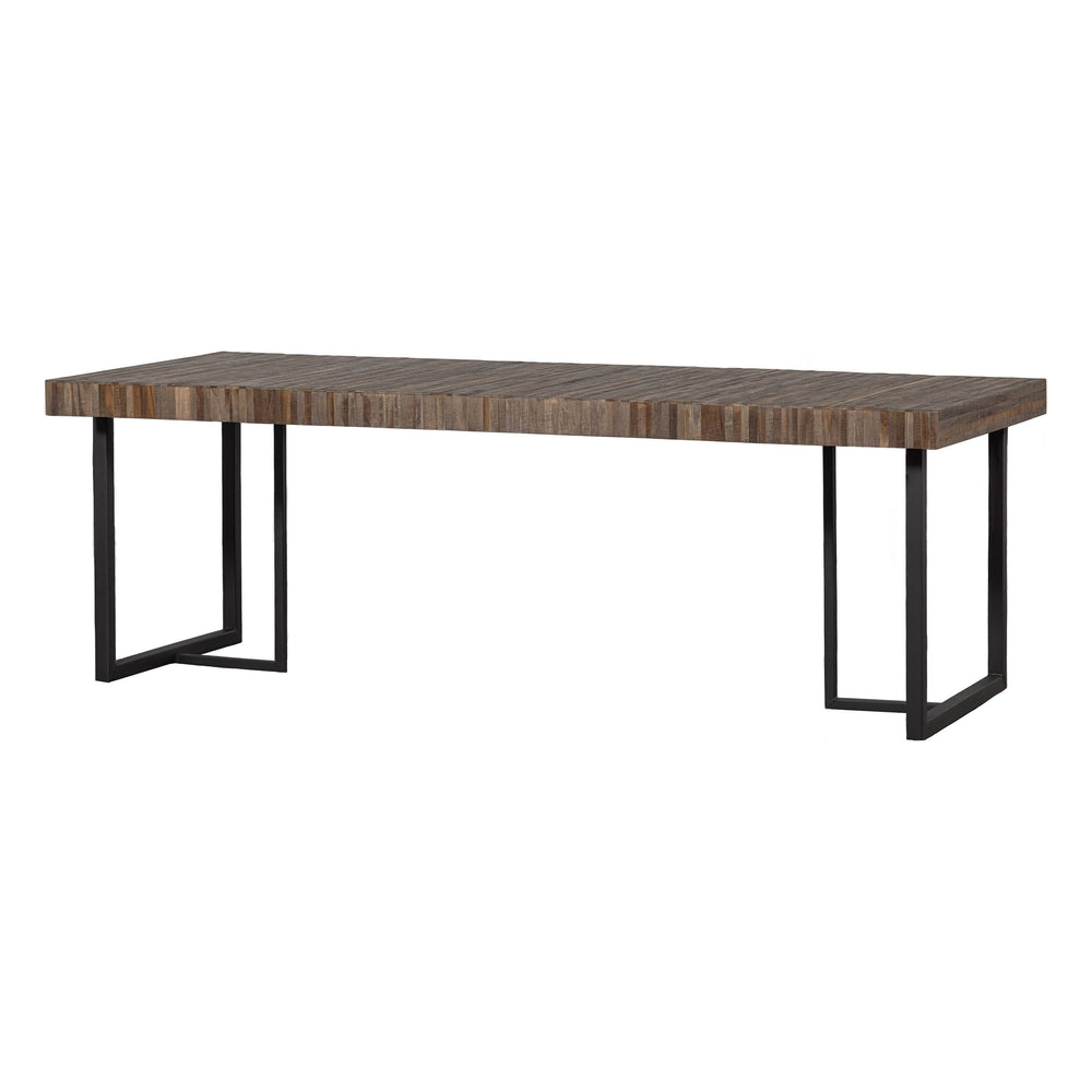 "Maxime" valgomojo stalas, perdirbta mediena, natūrali spalva, 200x90cm